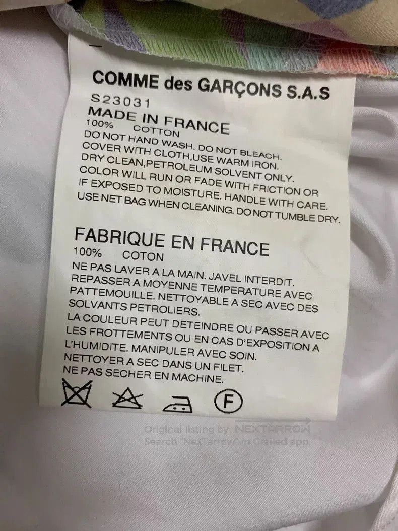 Comme des Garcons COMME DES GARCONS SHIRT Patchwork Cotton Shirt. Size US M / EU 48-50 / 2 - 4 Thumbnail