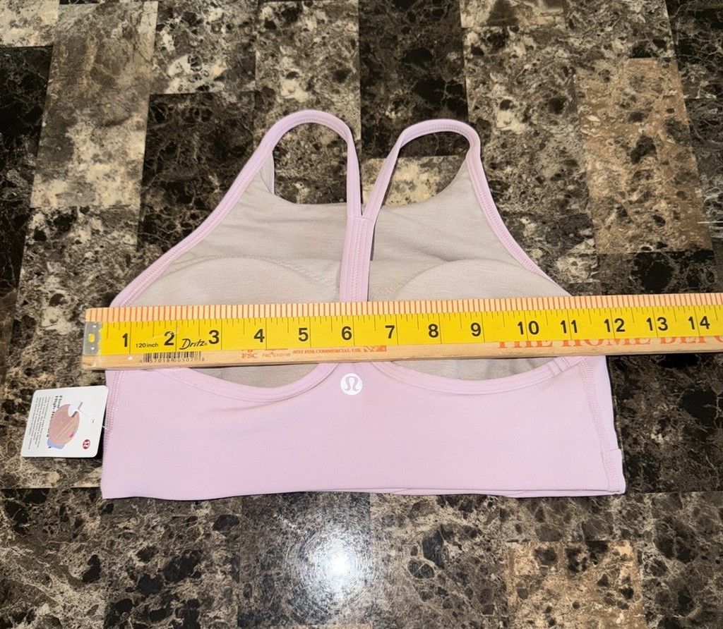 Lululemon LULULEMON FLOW Y WRAP FRONT HIGH NECK BRA PINK PEONY SIZE 4 Size ONE SIZE - 4 Thumbnail