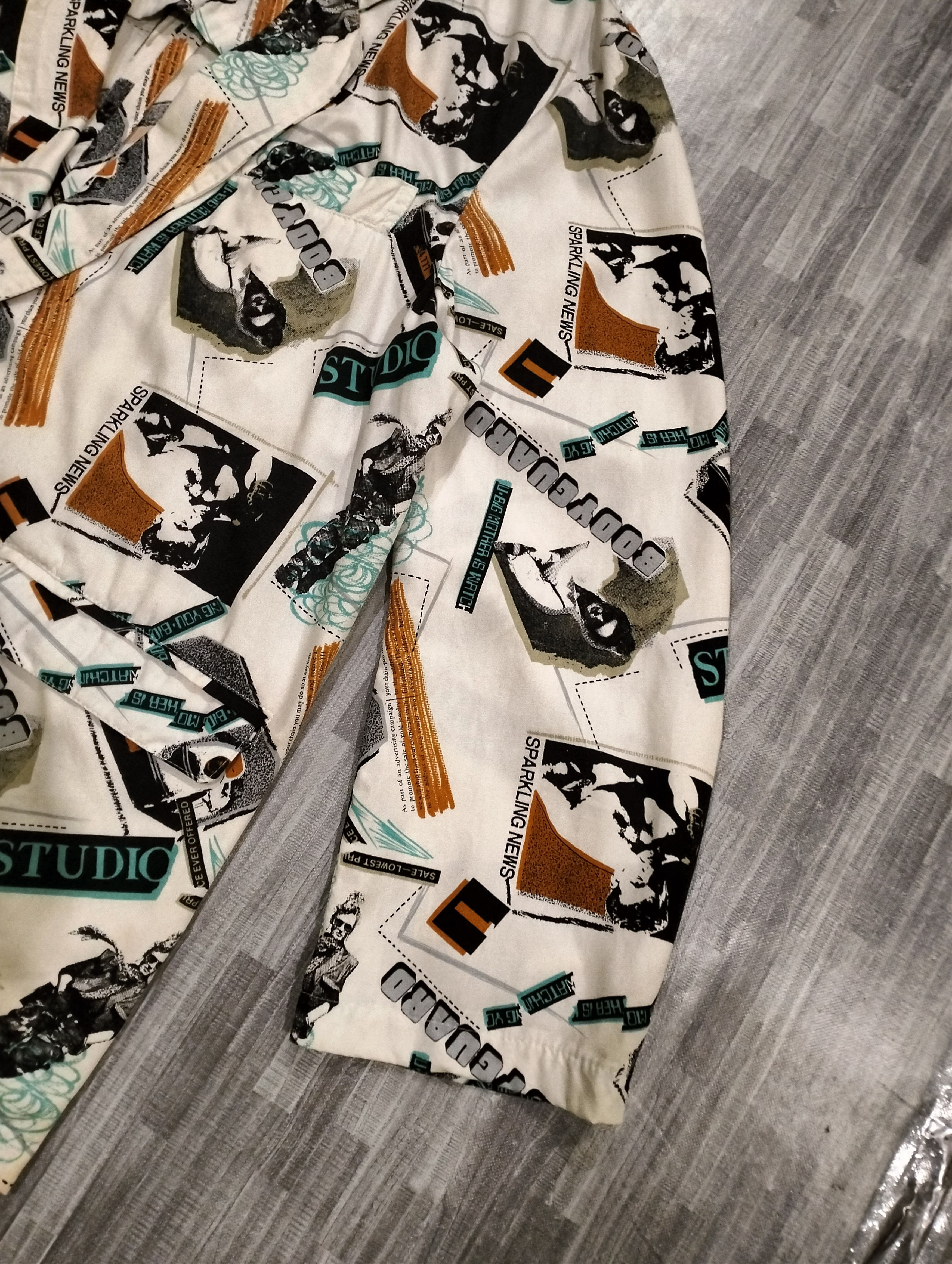 If Six Was Nine Japanese Brand Studio Bodyguard Full Print Blazer Jacket Size US L / EU 52-54 / 3 - 5 Thumbnail