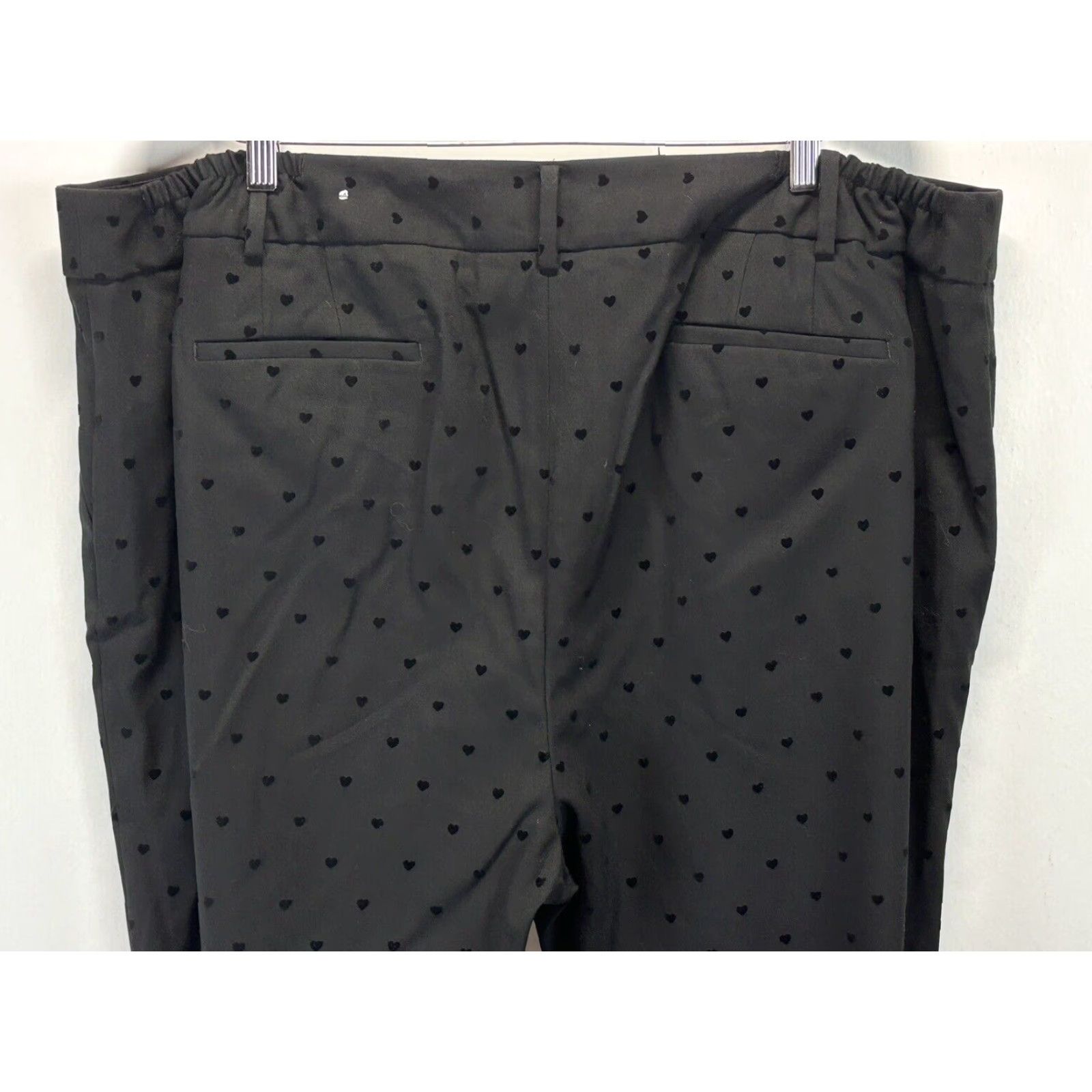 Talbots NEW! Talbots Black Dress Pants 24W Plus Velvet Hearts Valentines Day Hampshire Size 42" / US 20 - 4 Thumbnail