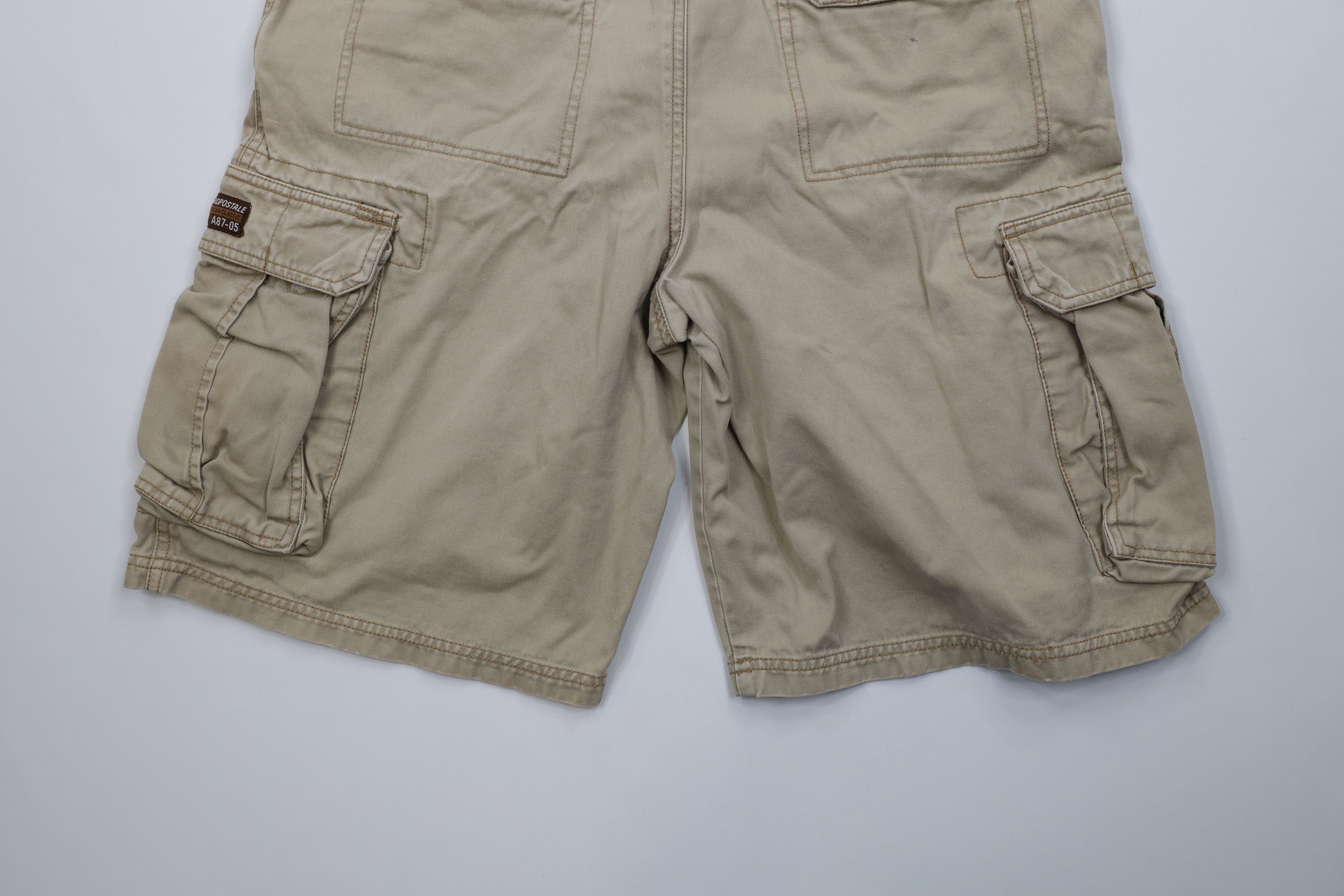 Aeropostale Vintage Aeropostale Heavyweight Cargo Shorts Beige Cotton Size US 33 - 12 Thumbnail