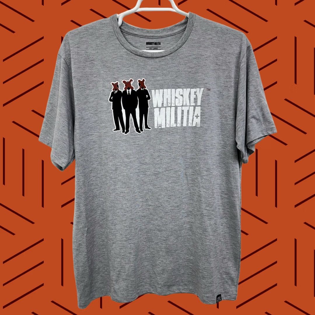 Logo 7 Whiskey Militia T-Shirt Crew Neck Logo Gray XXL Men’s Size US XXL / EU 58 / 5 - 1 Thumbnail
