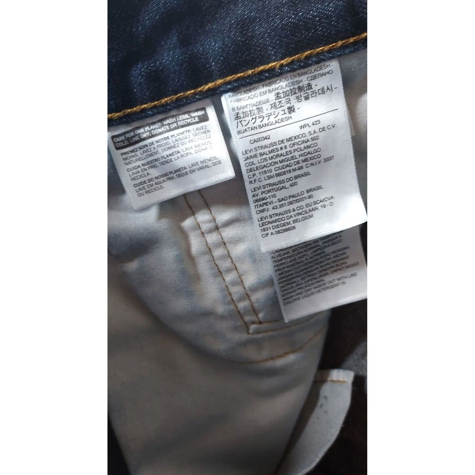 Levi's VINTAGE Levi’s Men’s Jeans 5-Pocket Denim Blue W36 L32 Regular Fit Straight Size US 36 / EU 52 - 7 Thumbnail