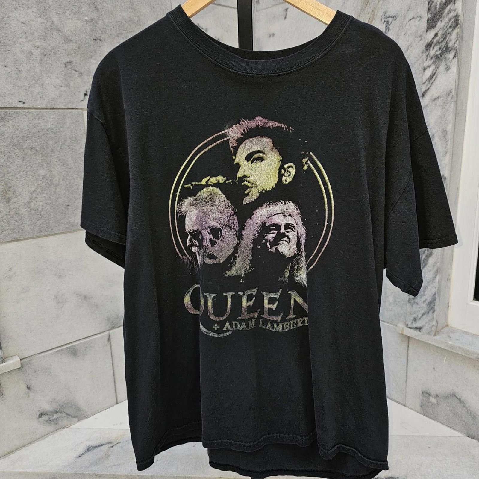 Other Men's Queen +Adam Lambert Tour T-shirt Size US XL / EU 56 / 4 - 1 Thumbnail