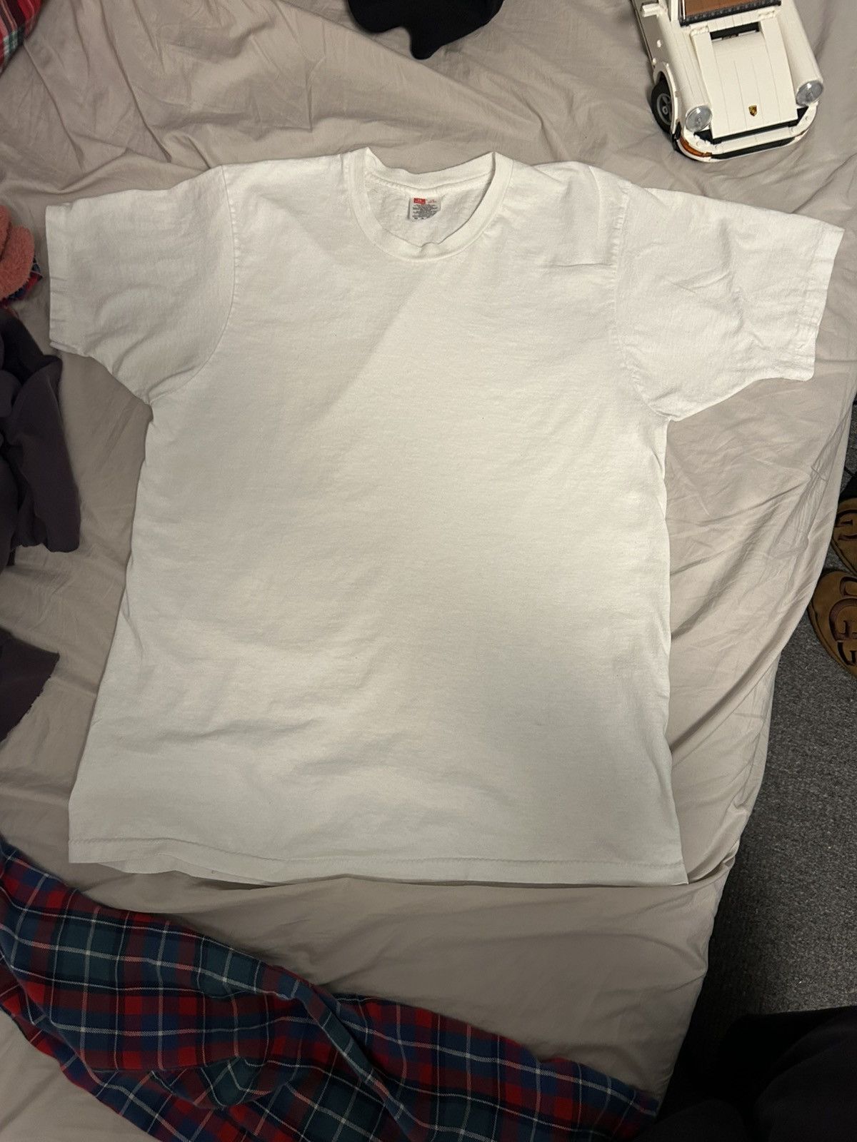 Hanes Vintage white hanes single stitch tee Size US L / EU 52-54 / 3 - 1 Thumbnail