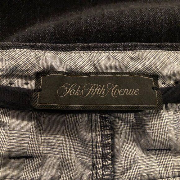Saks Fifth Avenue Saks fifth avenue men's blue 98%cotton casual pants 40/28 Size US 40 / EU 56 - 3 Thumbnail