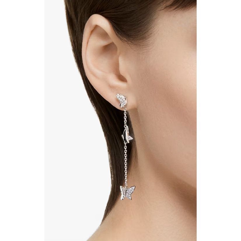 Swarovski Swarovski Idyllia Lilia drop earrings Butterfly, Long Size ONE SIZE - 6 Thumbnail