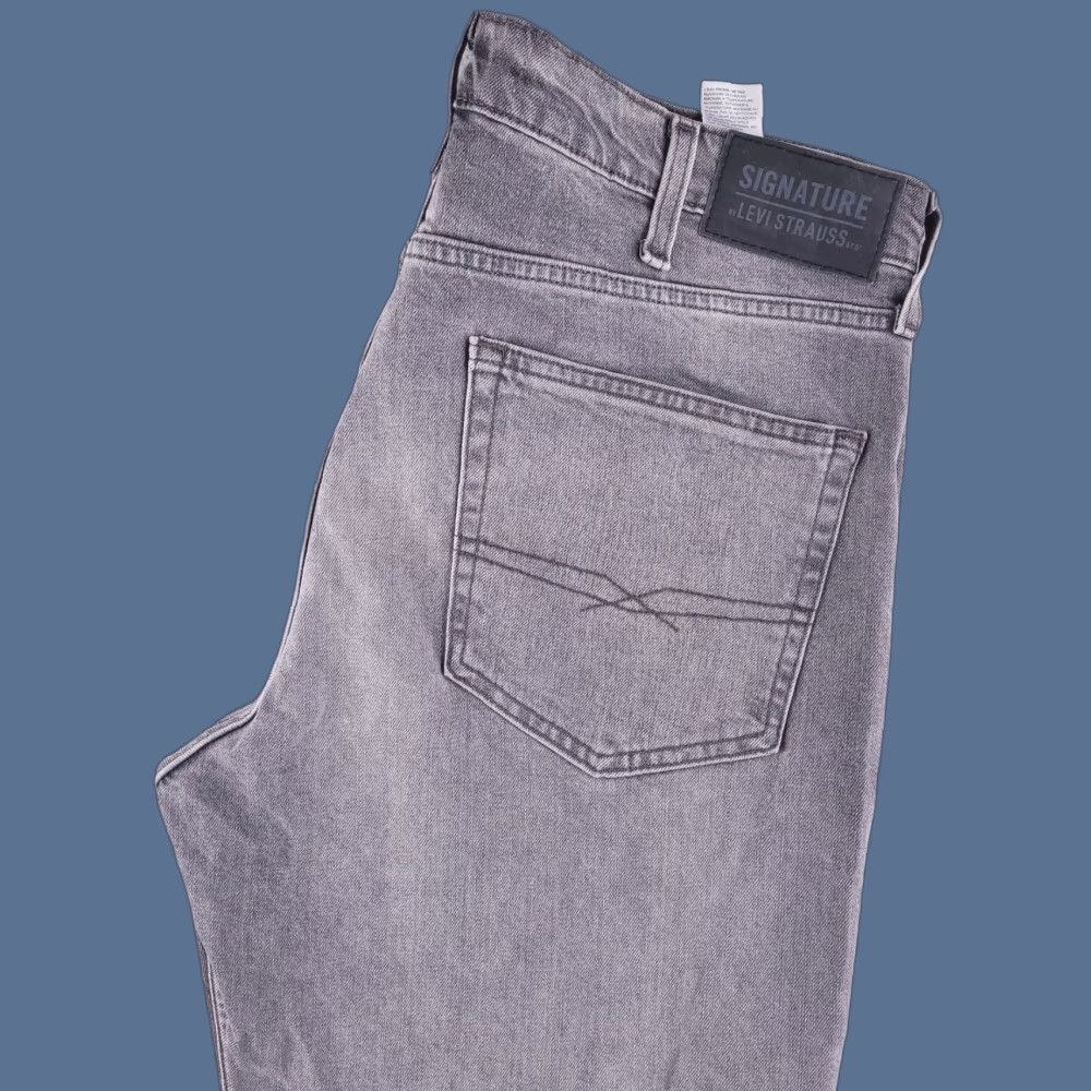 Levi's Levis Jeans Mens 38x31 Gray Slim Straight Denim 99%Cotton 1% Elastane Size US 38 / EU 54 - 1 Thumbnail