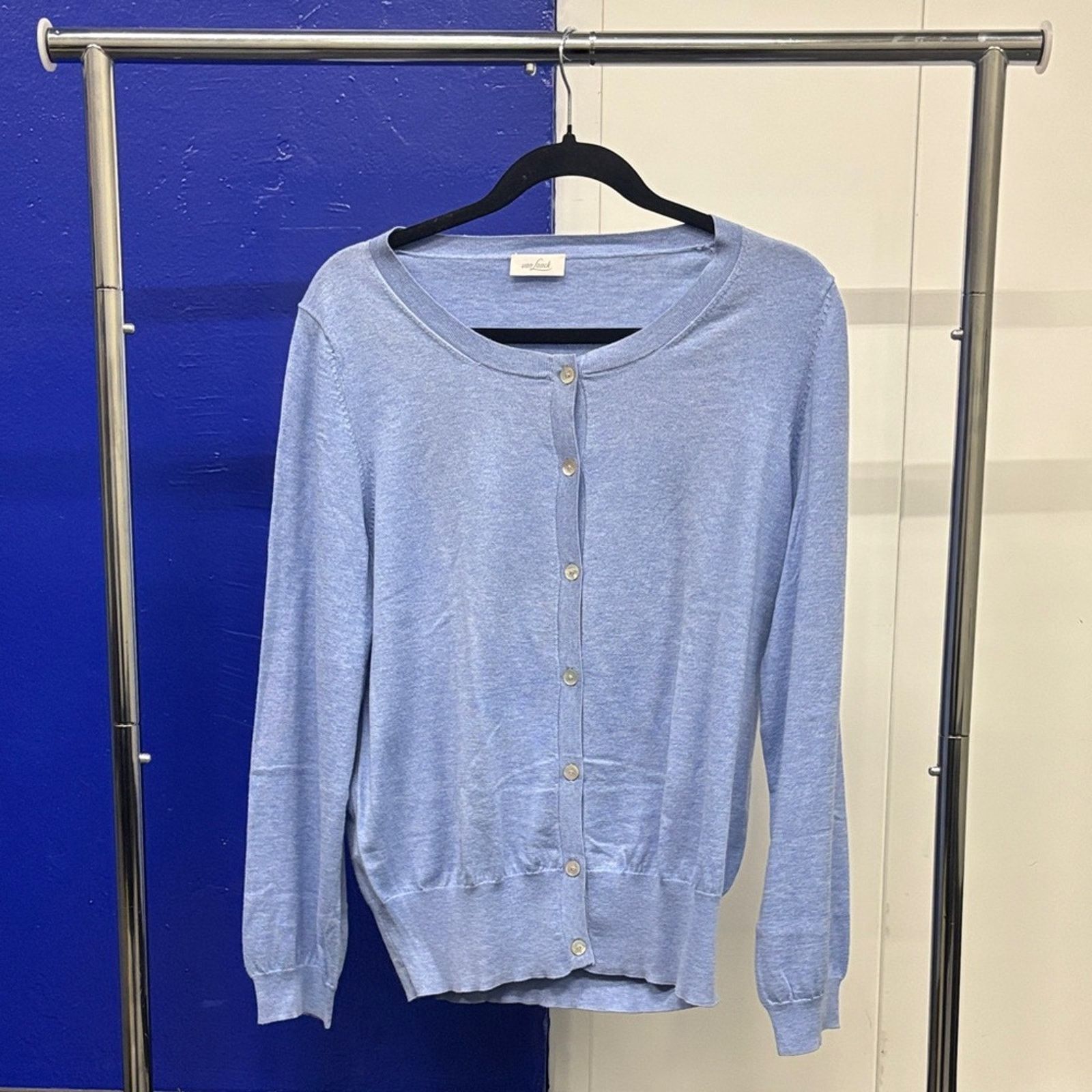 Van Laack Elegant Light Blue Women's Cardigan Size S