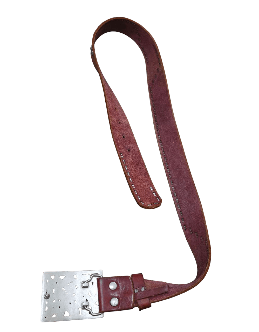 KARA 💥LAST CALL💥 KARA Skull Punk Studded Leather Belt Size ONE SIZE - 6 Thumbnail