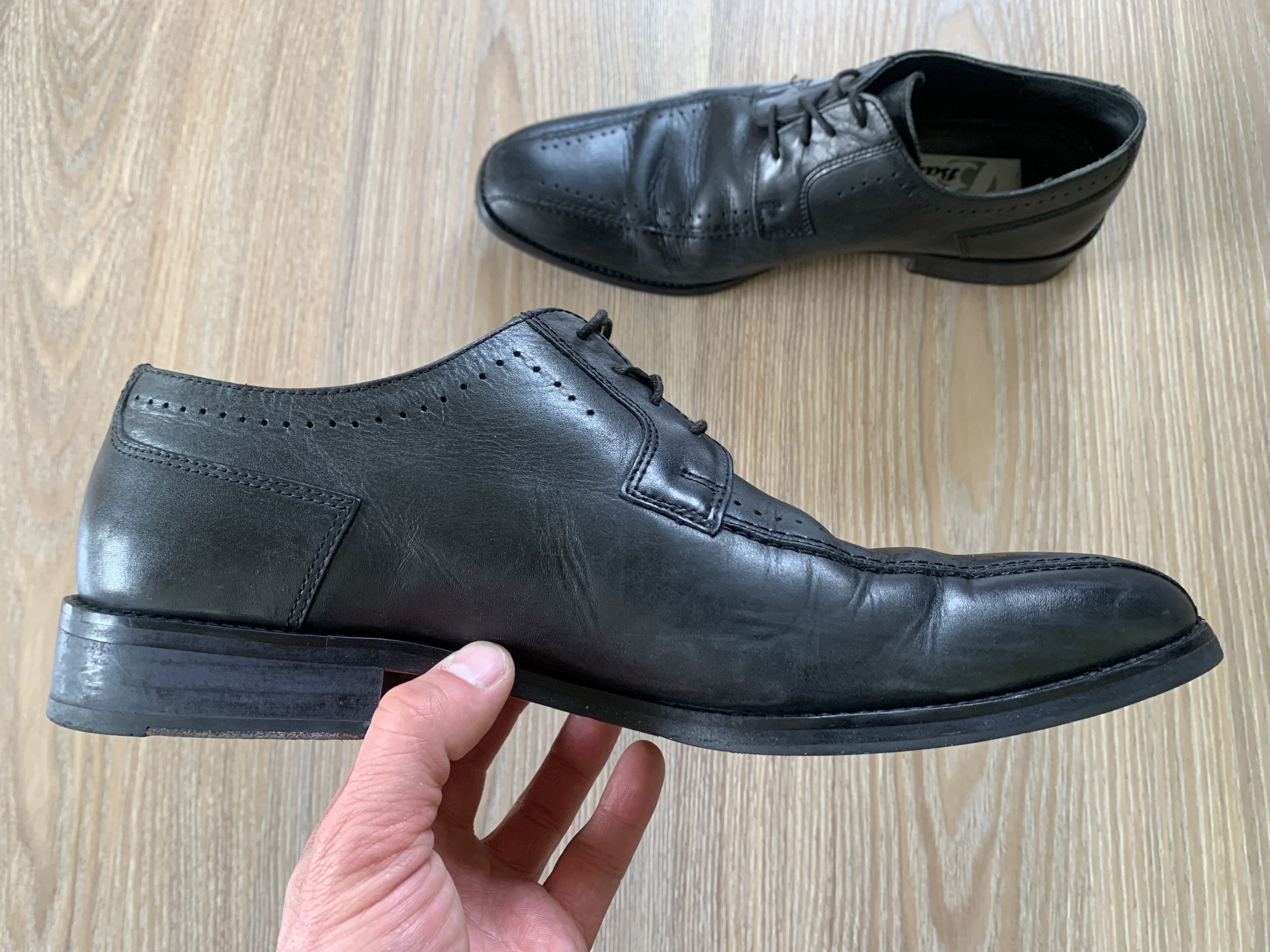 Bata Bata Mens Black Leather Formal Shoes Size US 10 / EU 43 - 5 Thumbnail