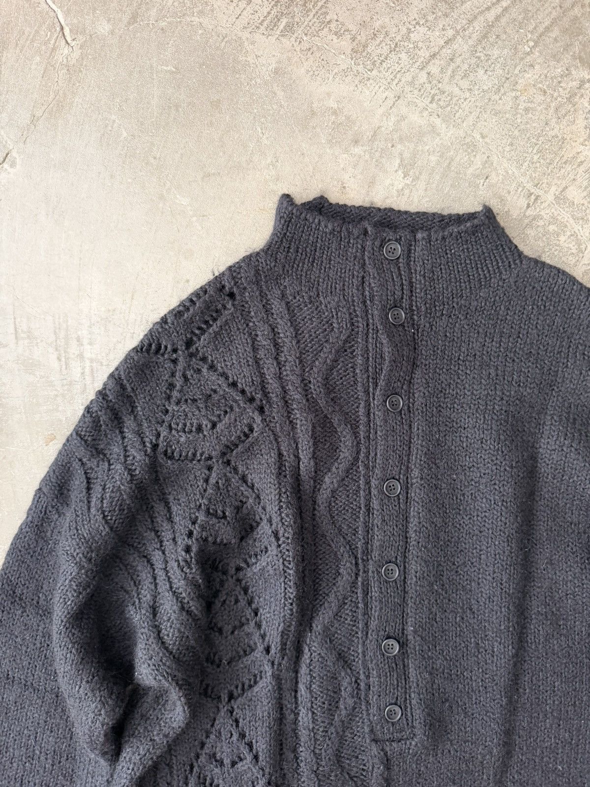 Yohji Yamamoto Yohji Yamamoto Patchwork Knit Sweater Kapital Our Legacy Size US L / EU 52-54 / 3 - 2 Thumbnail