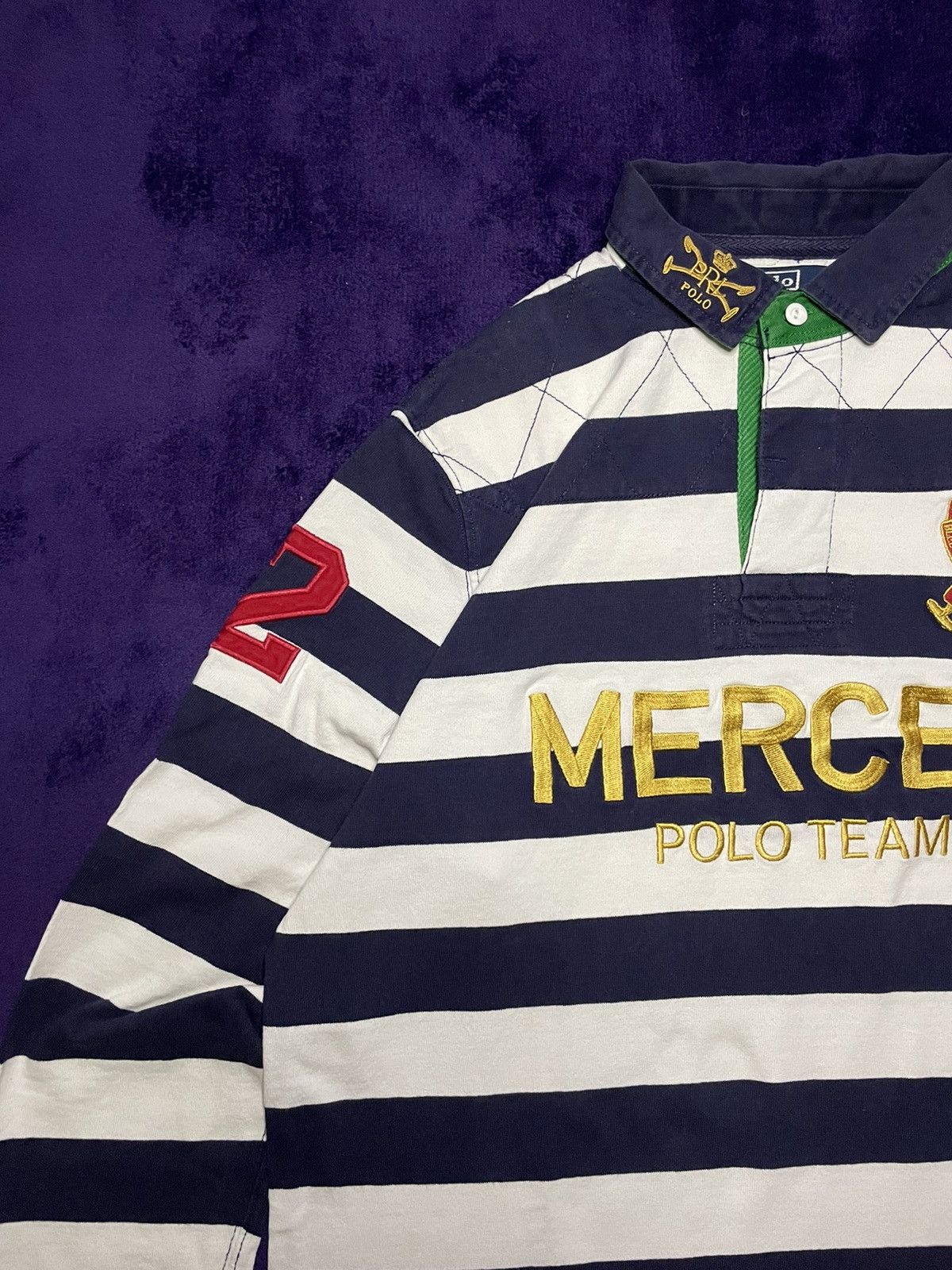 Polo Ralph Lauren × Ralph Lauren Vintage Ralph Lauren longsleeve Mercer Polo Team Size US L / EU 52-54 / 3 - 4 Thumbnail