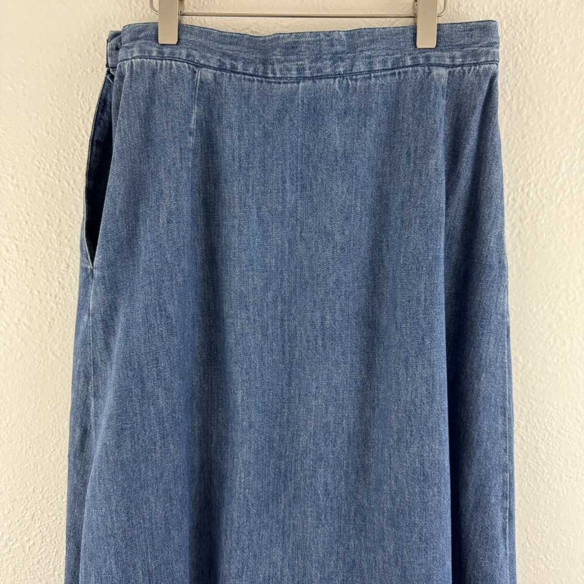 Lands' End LANDS END Vintage Dark Wash Denim Jean Western Midi Skirt Size 30" / US 8 / IT 44 - 7 Thumbnail