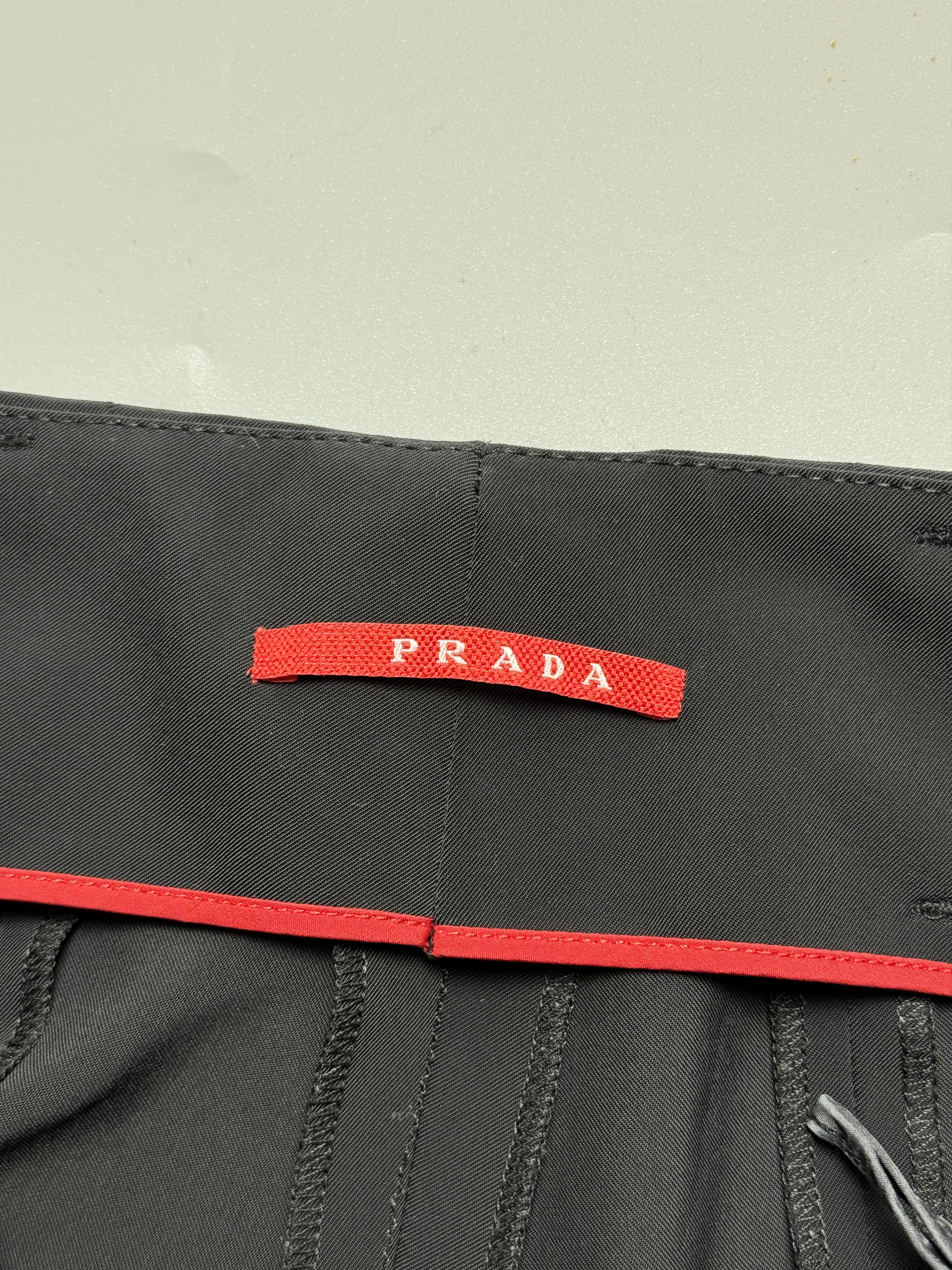 Prada Women’s Prada Vintage Bootcut Flared Nylon Trousers Size IT Size 28" / US 6 / IT 42 - 8 Thumbnail