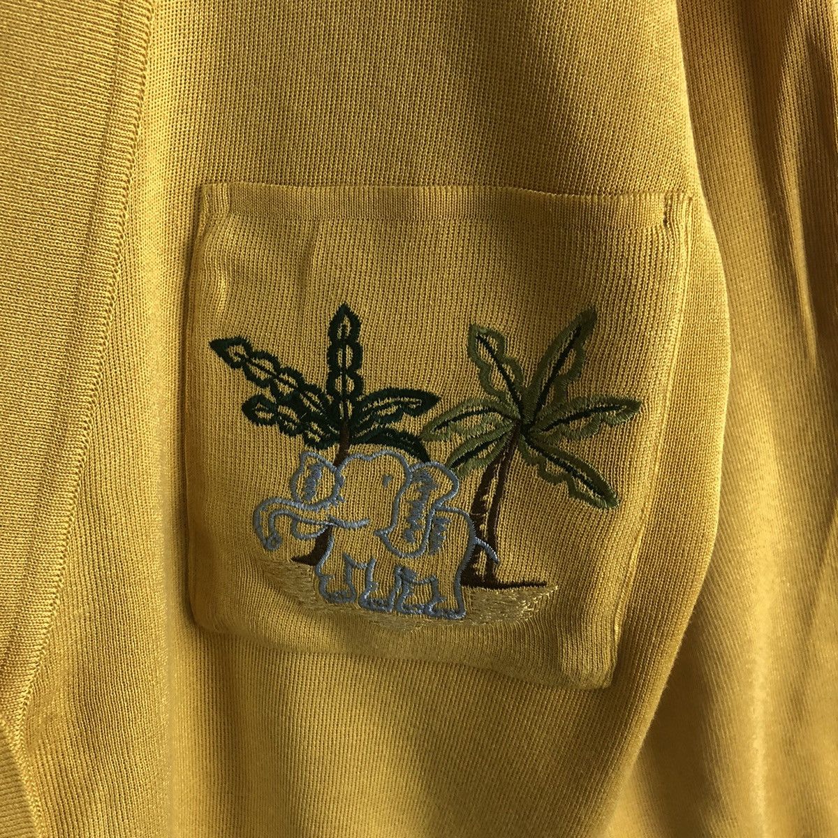 Japanese Brand × Vintage Eljuone elephant Yellow Cardigan Knitwear #A2284 Size M / US 6-8 / IT 42-44 - 9 Thumbnail