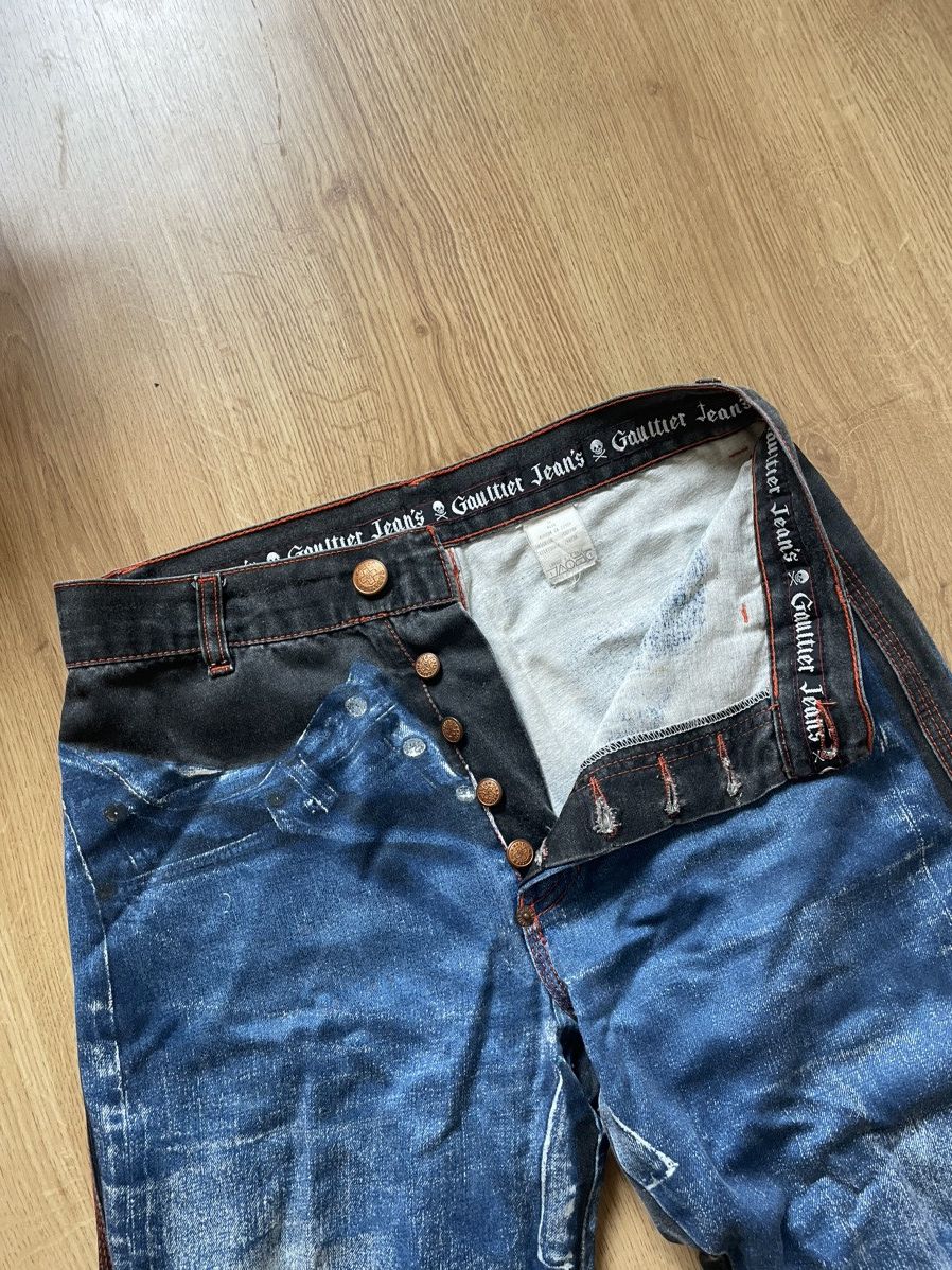 Jean Paul Gaultier Gaultier jean’s AW 1999 trompe l’œil jean’s Size 27" / US 4 / IT 40 - 6 Thumbnail