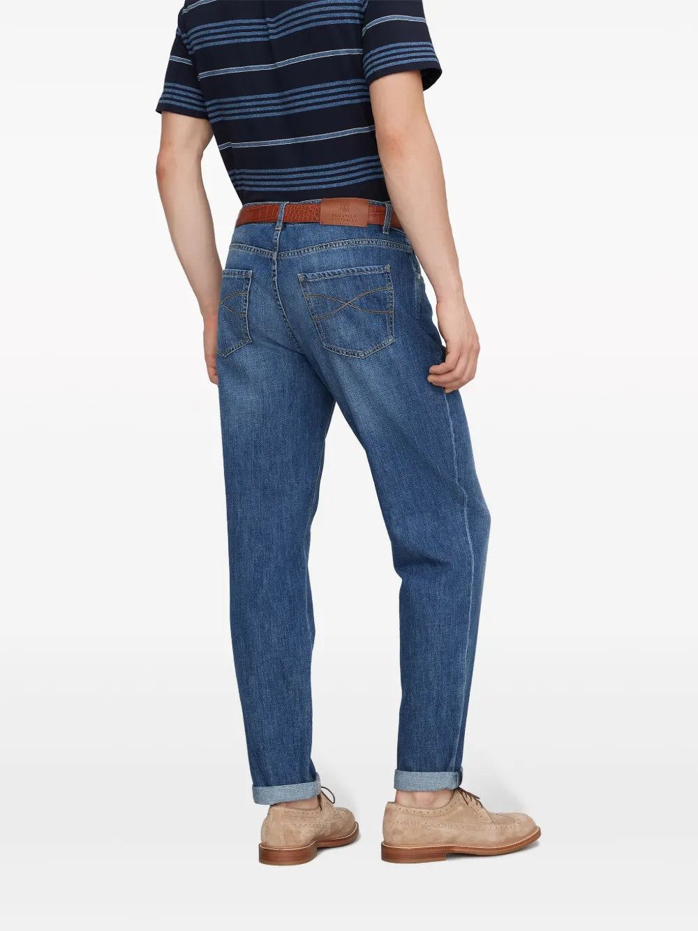 Brunello Cucinelli Denim Pants in Open Blue Size US 34 / EU 50 - 2 Thumbnail