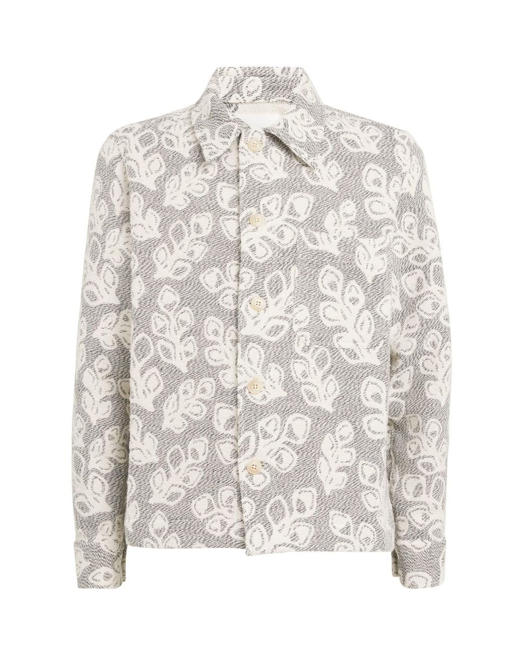 NN07 NN07 Rahim Floral Jacquard Button Front Jacket Black Melange Size US S / EU 44-46 / 1 - 2 Thumbnail