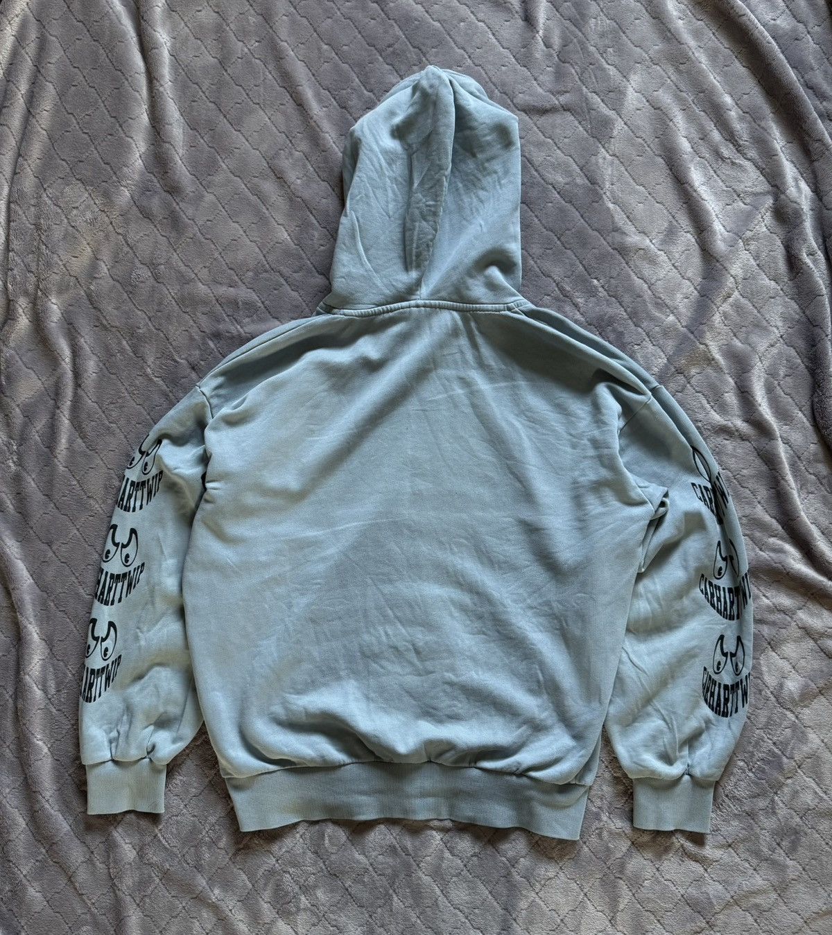 Carhartt × Carhartt Wip × Vintage Vintage Carhartt Wip Hooded Grin Sweat Hoodie Size US S / EU 44-46 / 1 - 3 Thumbnail