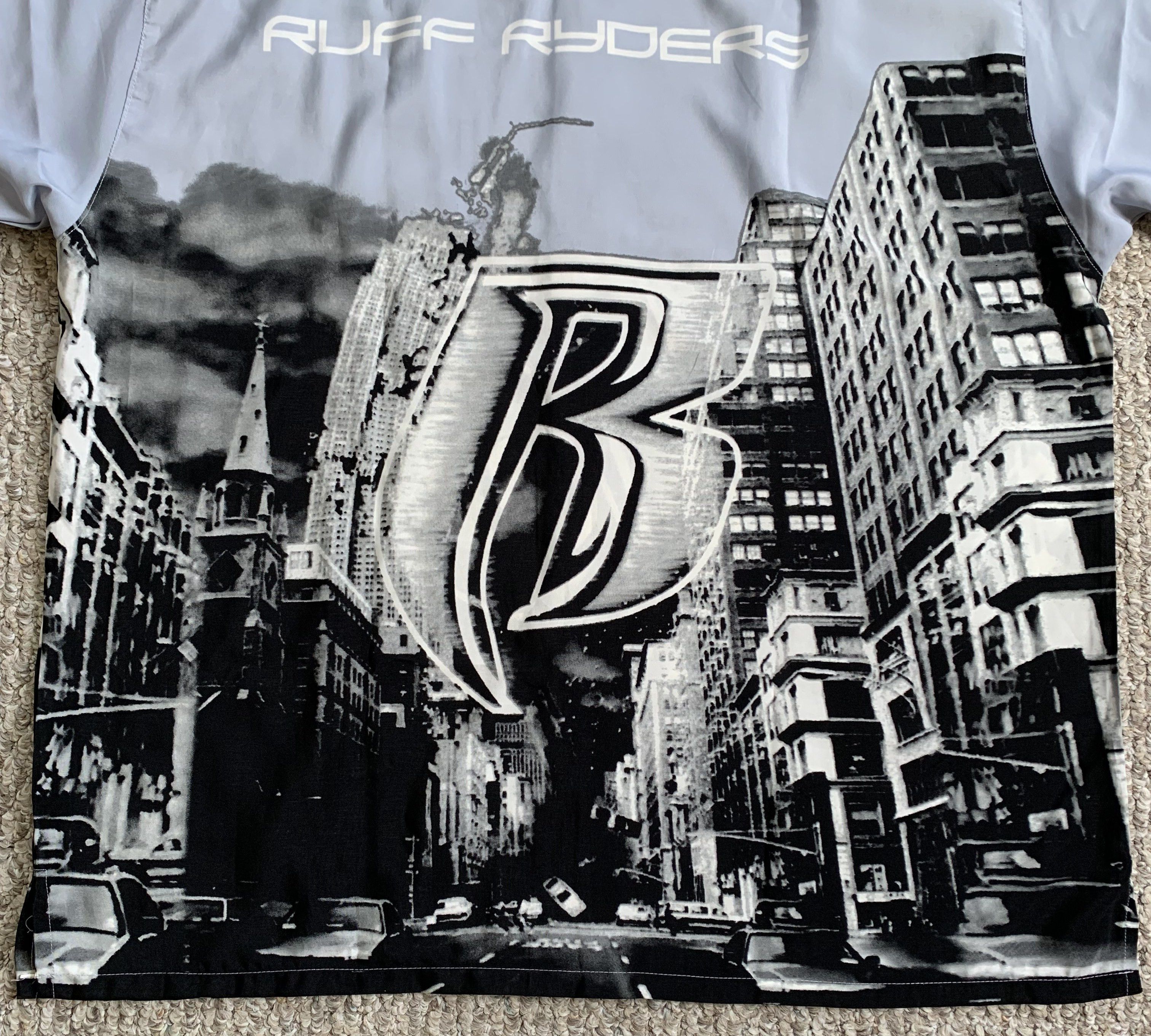 Ruff Ryders Vintage Ruff Ryders Logo Cityscape Button-Up Shirt Size US XL / EU 56 / 4 - 7 Thumbnail