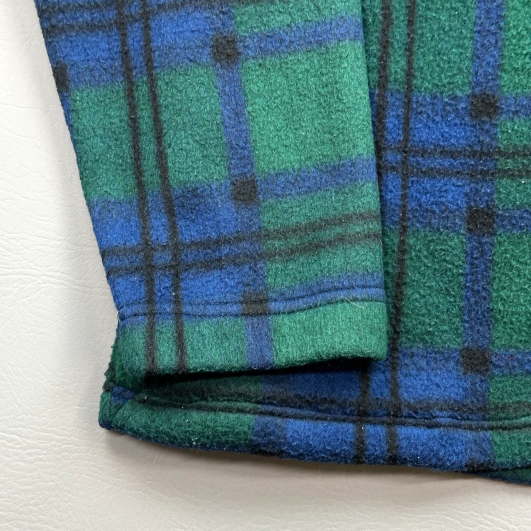 Bugle Boy VINTAGE Bugle Boy Snow Fleece Jacket Mens M Plaid 1/4 Zip Fleece Pullover Green 90s Mens Size US M / EU 48-50 / 2 - 4 Thumbnail