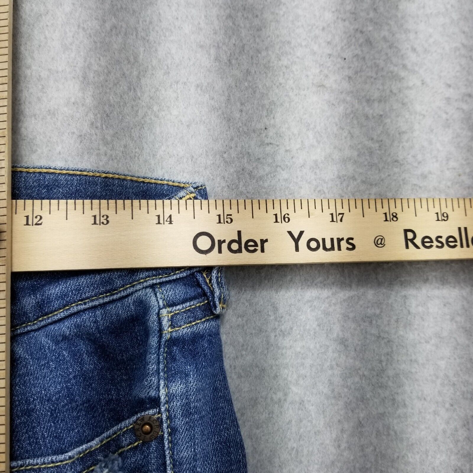 J.Crew J Crew Jeans Womens 27 Denim Low Rise Straight Distressed Size 27" / US 4 / IT 40 - 5 Thumbnail