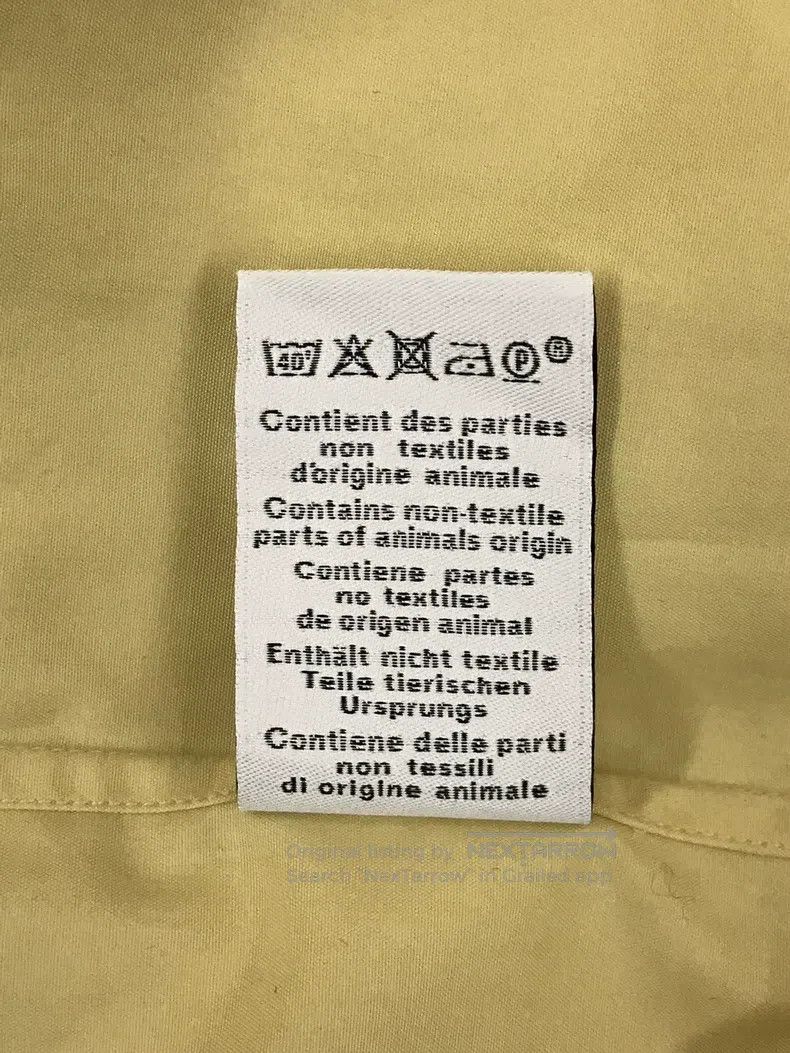 Hermes Hermes Goose Yellow Shirt with Big Ear Tie Design at the C Size XS / US 0-2 / IT 36-38 - 6 Thumbnail