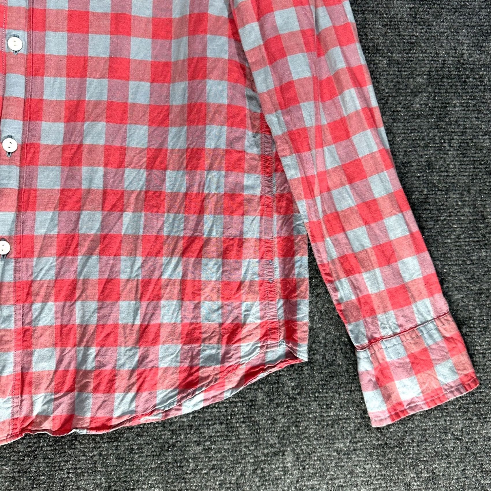 J.Crew J.CREW Shirt Slim Fit Button-Down Multicolor Check Linen Cotton Pocket Long Sleeve Mens M Size US M / EU 48-50 / 2 - 3 Thumbnail