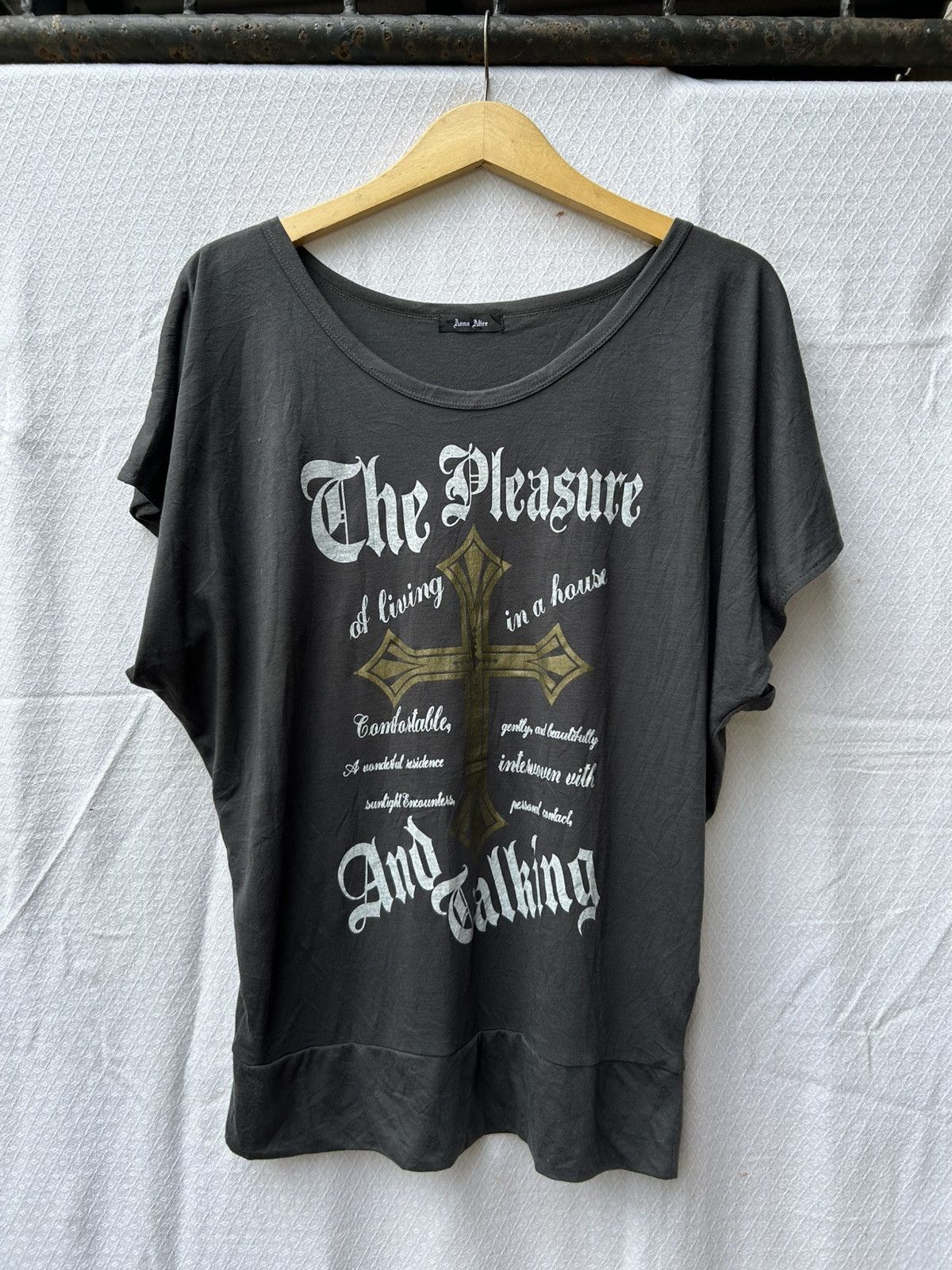 Japanese Brand Anna Alice Seditionaries Crosses Poem Shirt Size US L / EU 52-54 / 3 - 1 Thumbnail