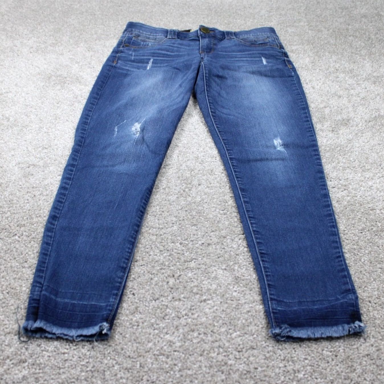 Vintage Democracy Jeans Womens 6 Blue Distressed Denim w/ 26" inseam City College Urban Fit Regular Mens Womens Size 28" / US 6 / IT 42 - 2 Thumbnail