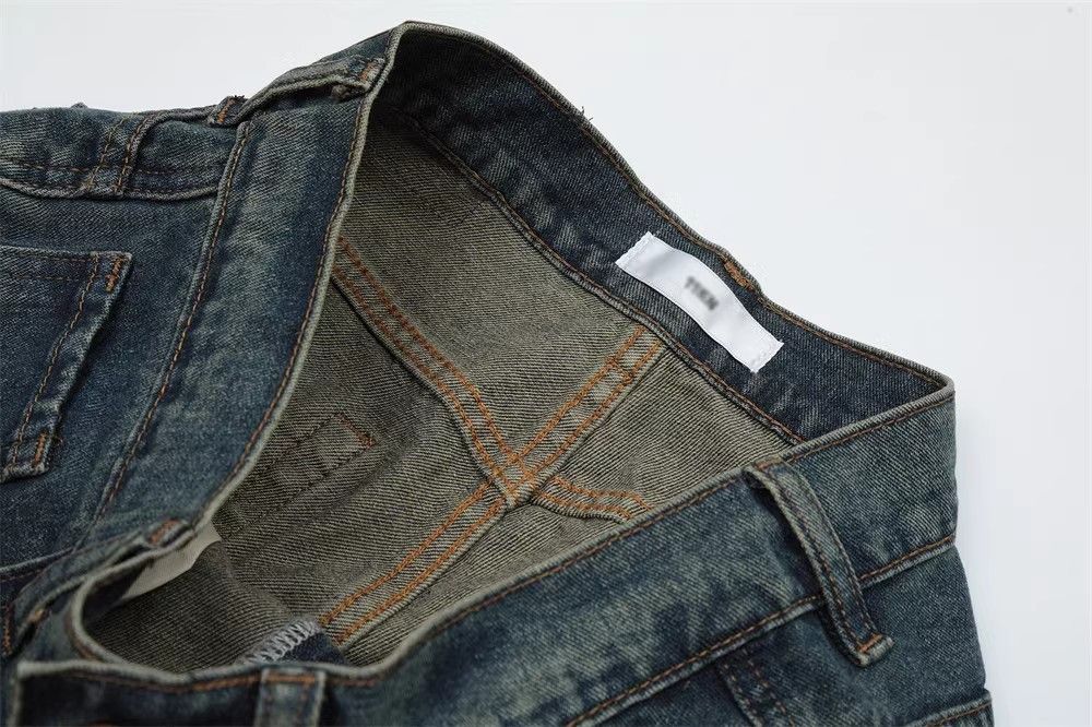 Japanese Brand × Jean Blue Classic Vintage Washed Distressed Jeans Size US 32 / EU 48 - 5 Thumbnail