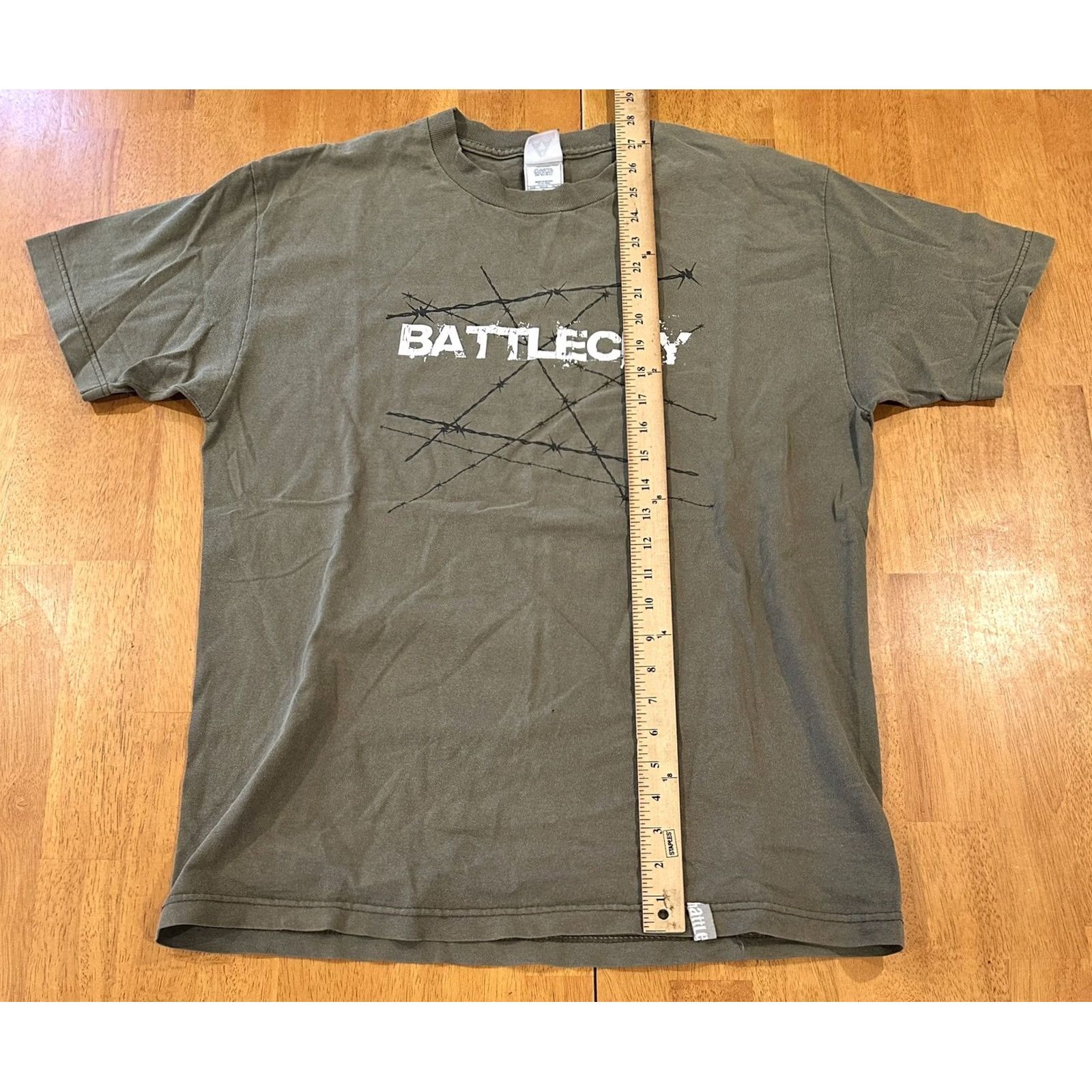 Vintage Acquire The Fire Battle Cry T Shirt Large Shirt Mens L Green 3D Cotton Crew Neck Short Sleeve Alstyle Regular Size: L Size US L / EU 52-54 / 3 - 5 Thumbnail