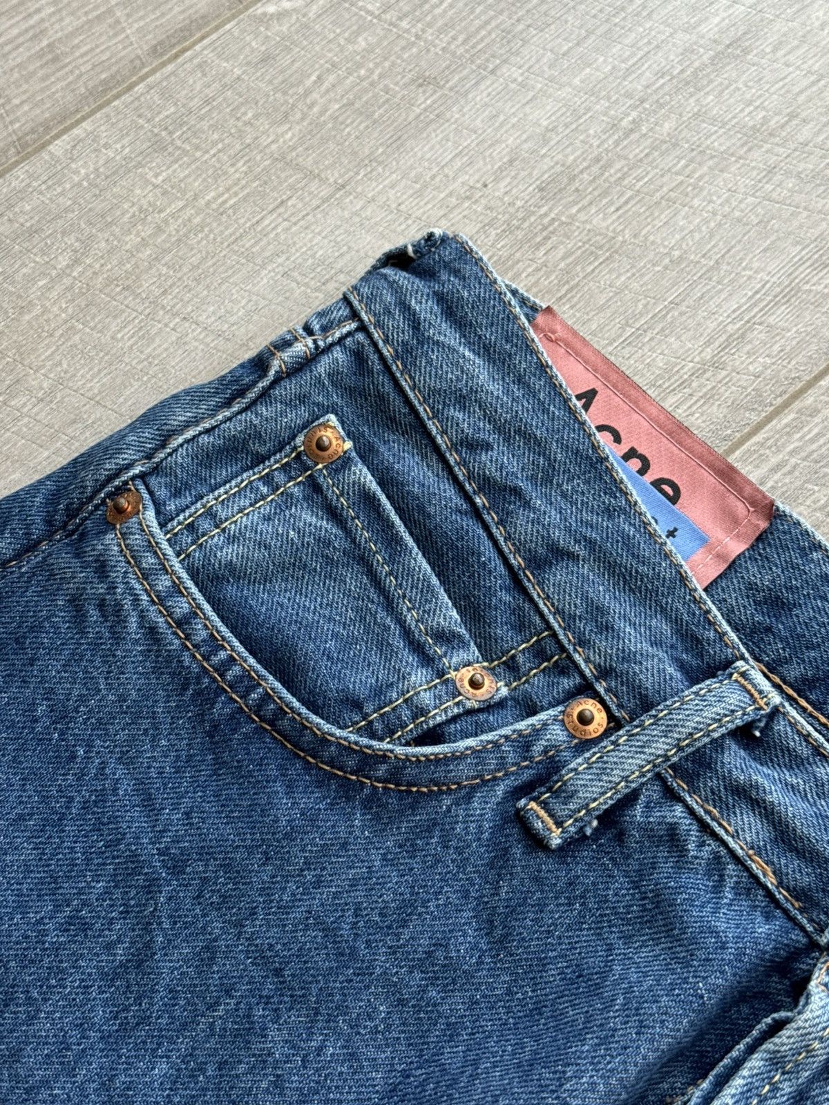 Acne Studios Acne Studios 1998 Dark Blue Trash B00021 29W 32L Size US 29 - 6 Thumbnail