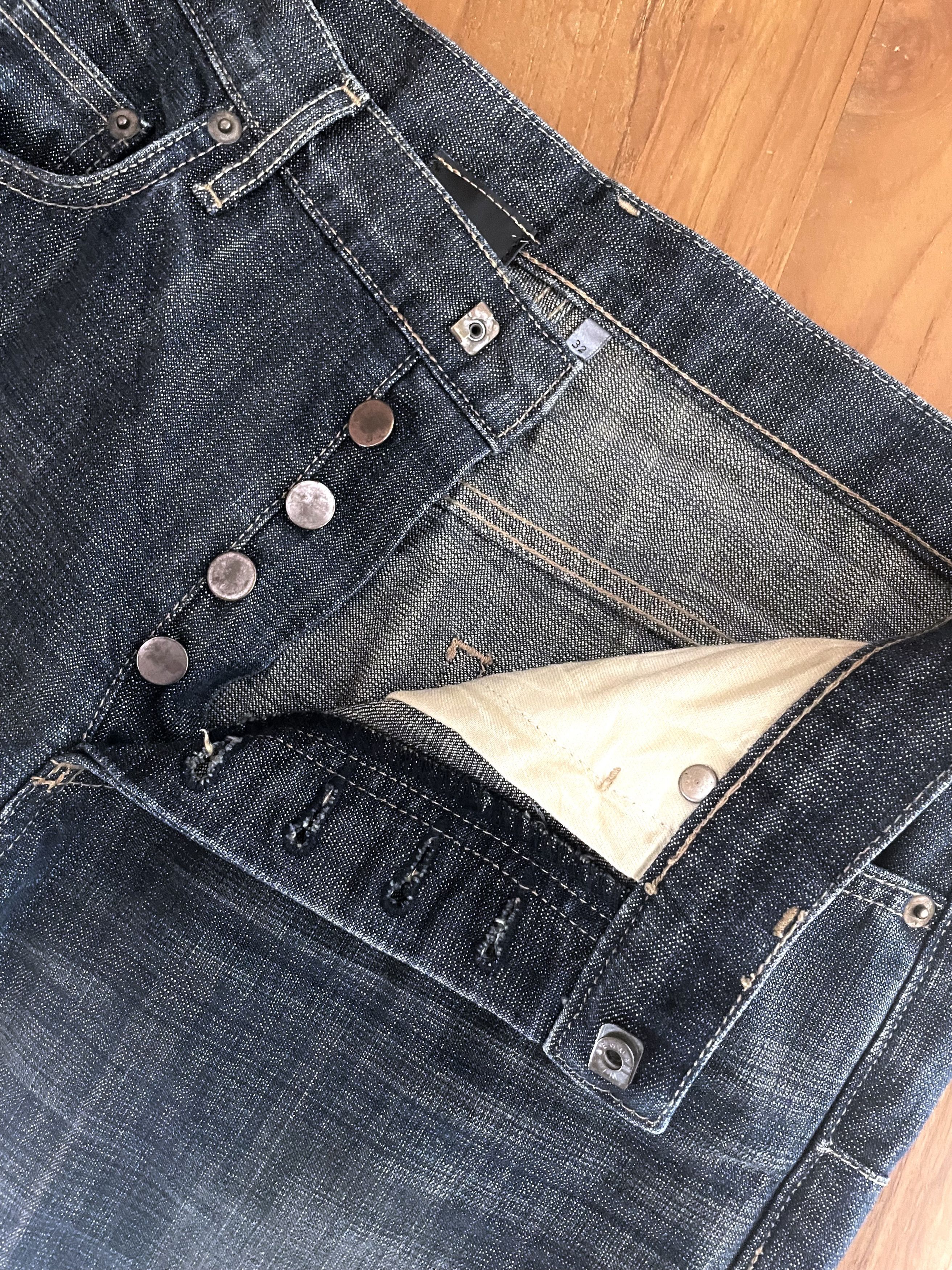 Dior × Hedi Slimane GRAIL SS05 DEADSTOCK MIJ GLITTER SLUB SKINNY JEANS Size US 32 / EU 48 - 8 Thumbnail
