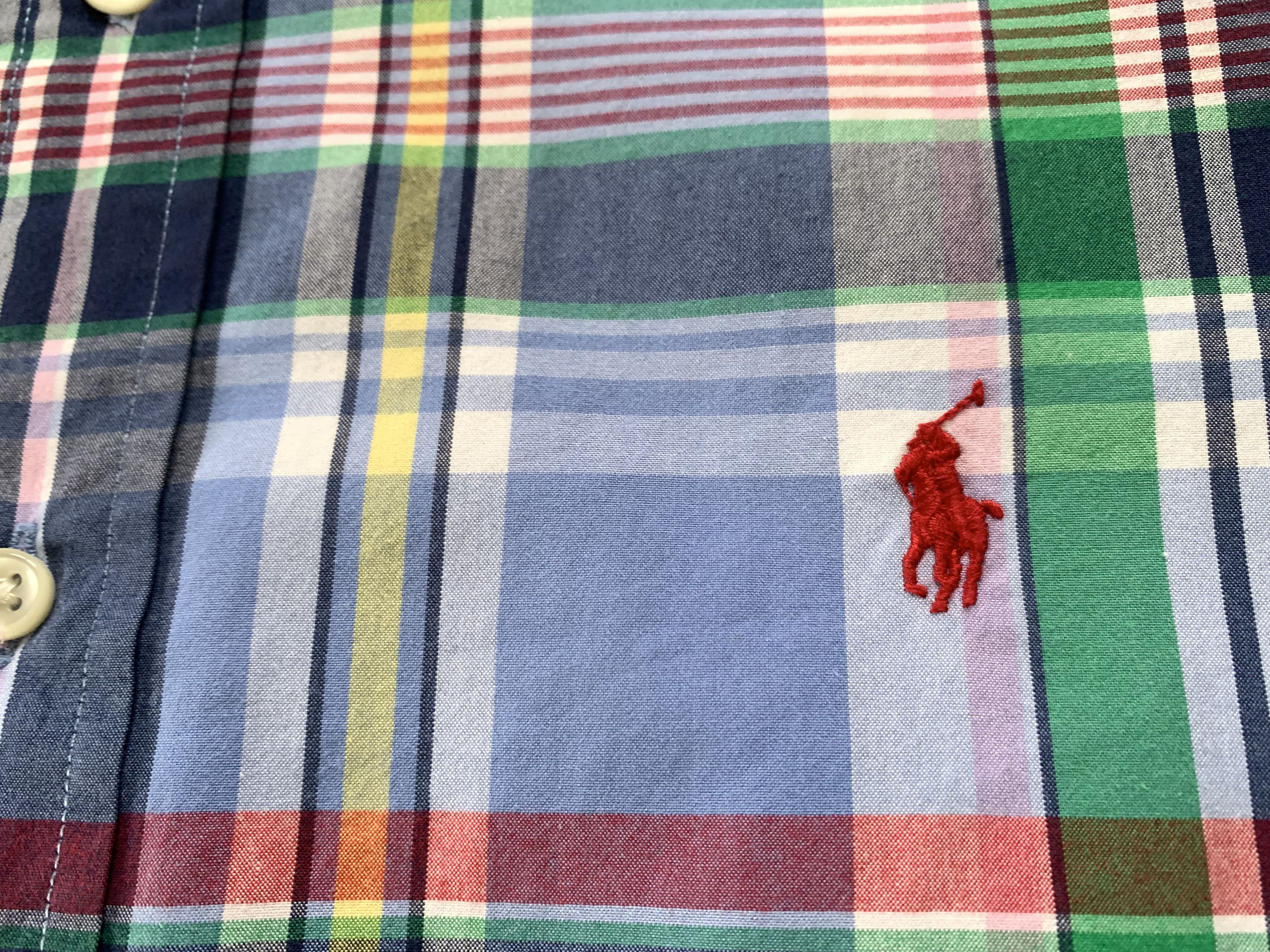 Ralph Lauren Vintage Ralph Lauren Classic Fit Plaid Long Sleeve Shirt Size US L / EU 52-54 / 3 - 5 Thumbnail
