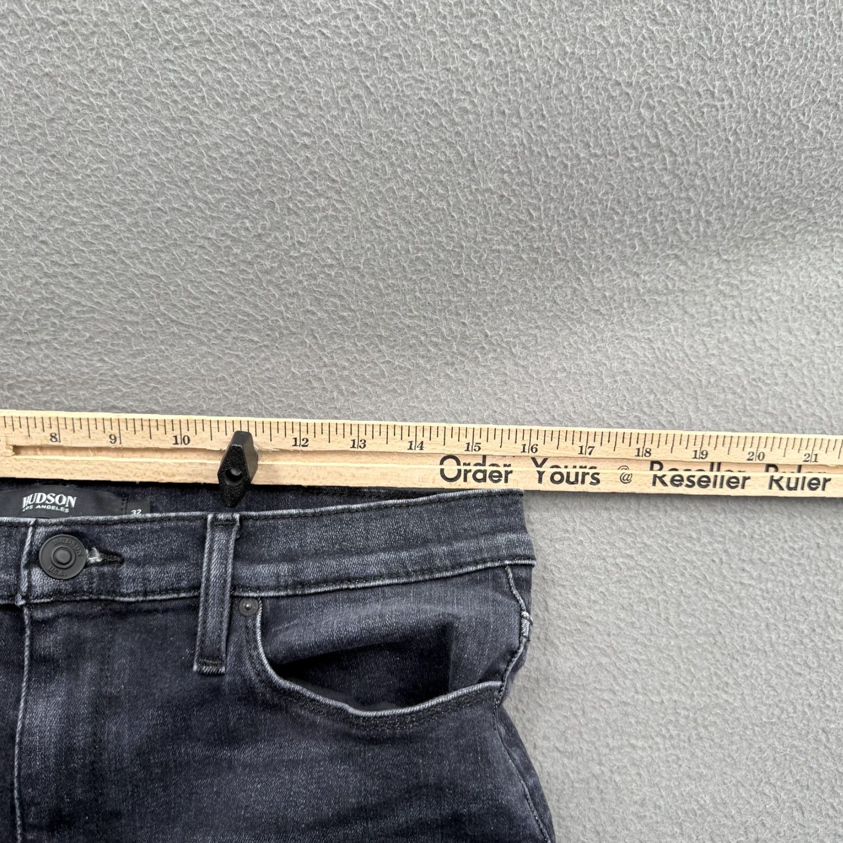 Hudson Hudson Womens Jeans 32 Gray Barbara Super Skinny Stretch Ankle Denim Size 24" / US 00 / IT 34 - 6 Thumbnail