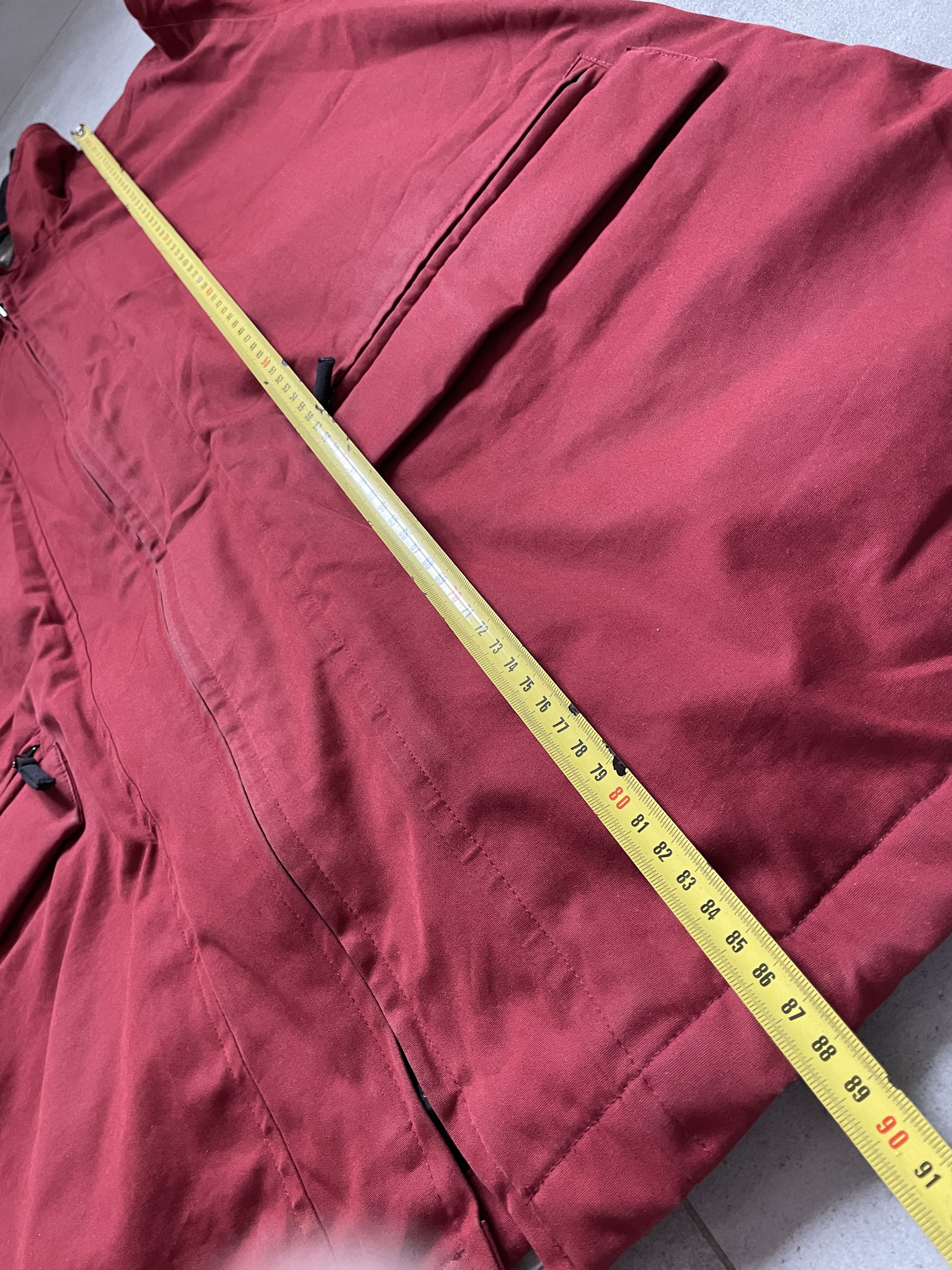 Burberry × Vintage VINTAGE 90S BURBERRYS OLD MONEY BURGUNDY FLEECE COAT JACKET Size US XL / EU 56 / 4 - 10 Thumbnail