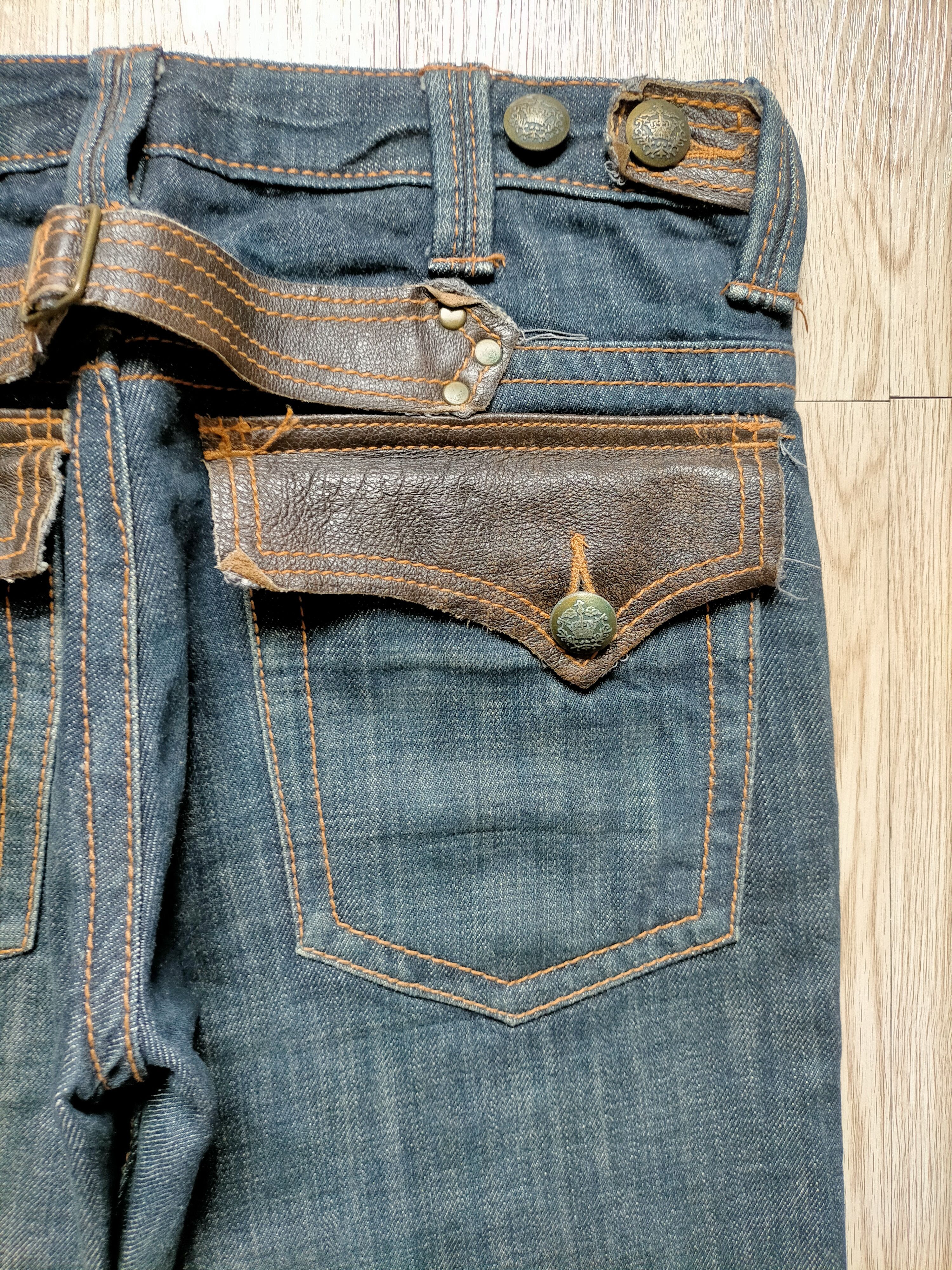 If Six Was Nine Ozz-First Pinball Japanese Flare Leather Cotton Boot cut Size US 30 / EU 46 - 16 Thumbnail