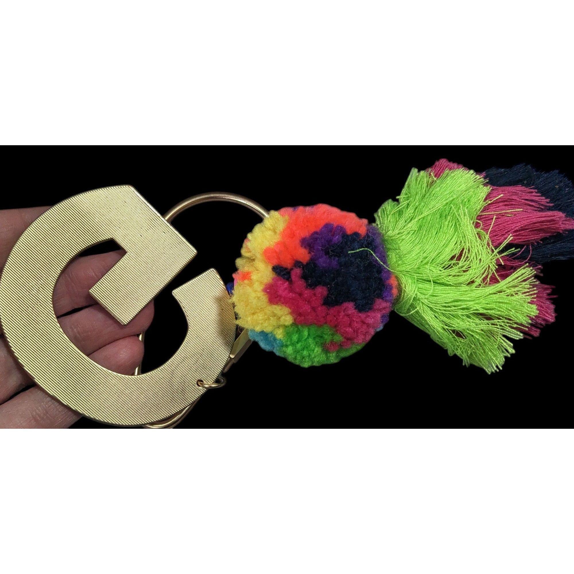 Other Jane Marie G Initial Rainbow Keychain With Pompom Tassel Size ONE SIZE - 3 Thumbnail