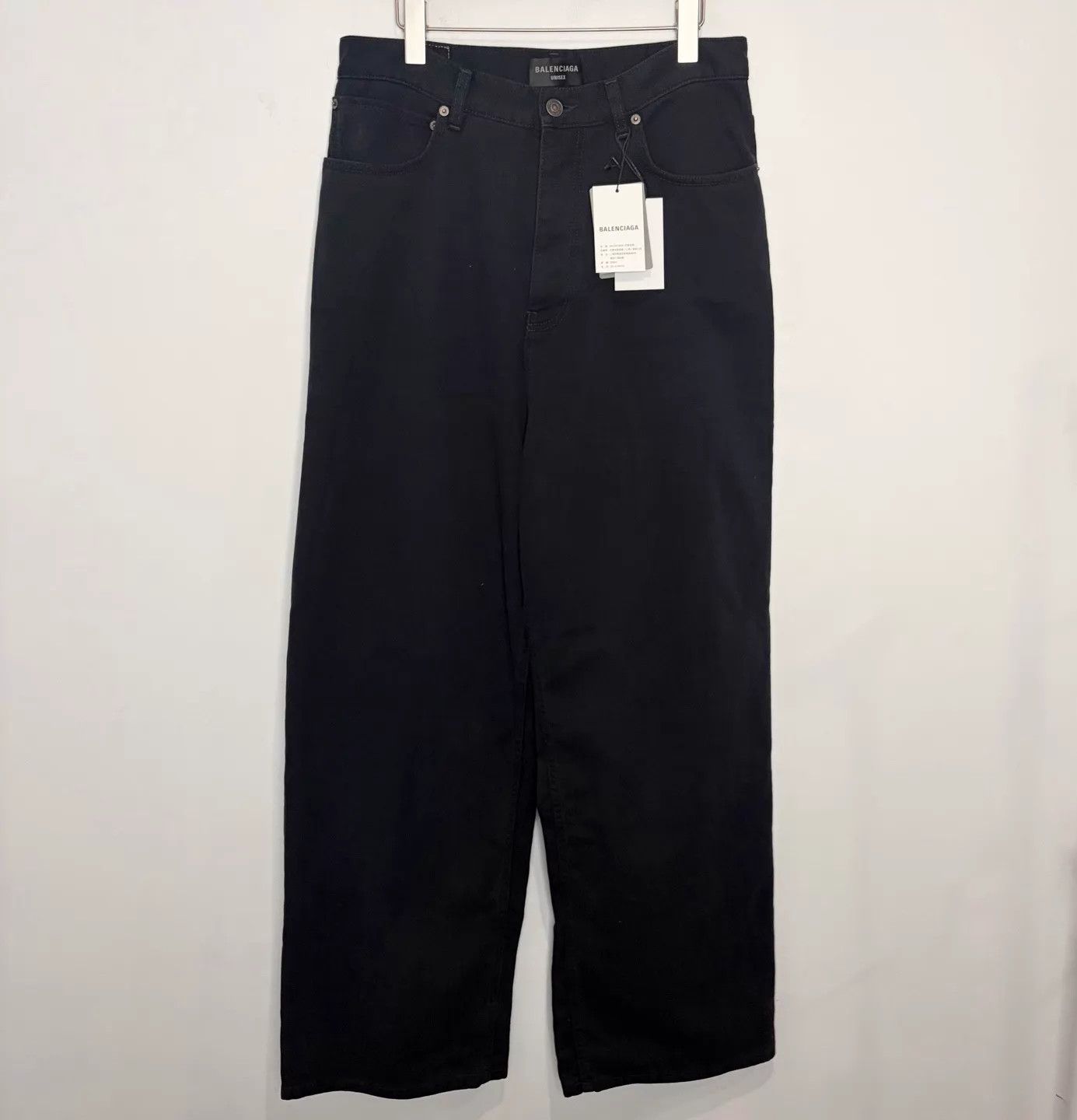 Balenciaga Balenciaga SS25 Solid Zipper Loose Pants Black S Size US 30 / EU 46 - 1 Thumbnail