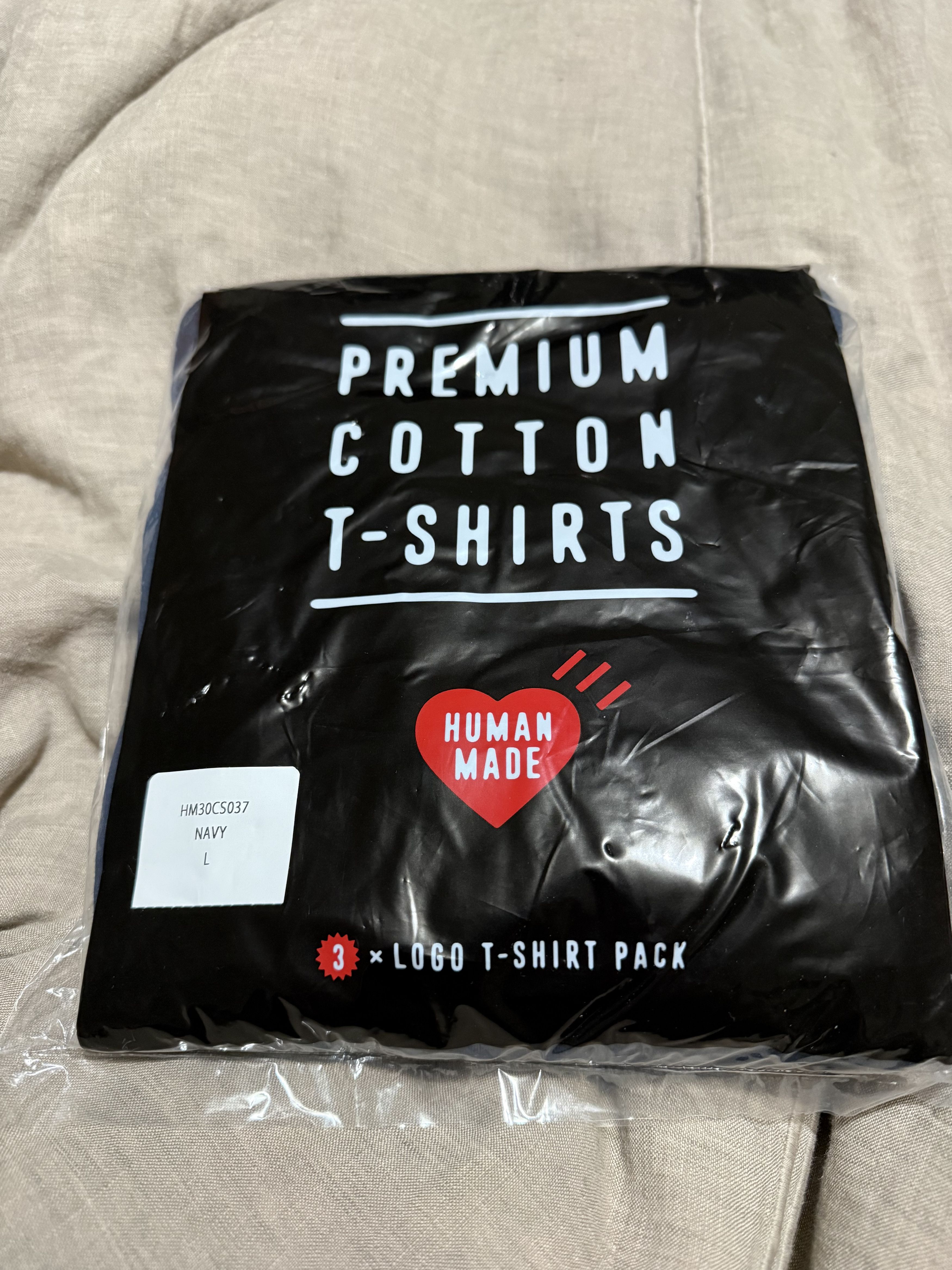 Human Made Human Made Premium Cotton T-Shirt 3 Pack Navy Large Size US L / EU 52-54 / 3 - 2 Thumbnail