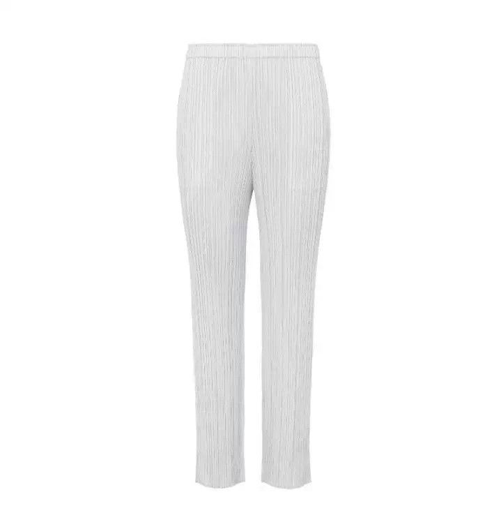 Issey Miyake Issey Miyake size:2 Light grey pleated pants Size 42" / US 20 - 1 Thumbnail