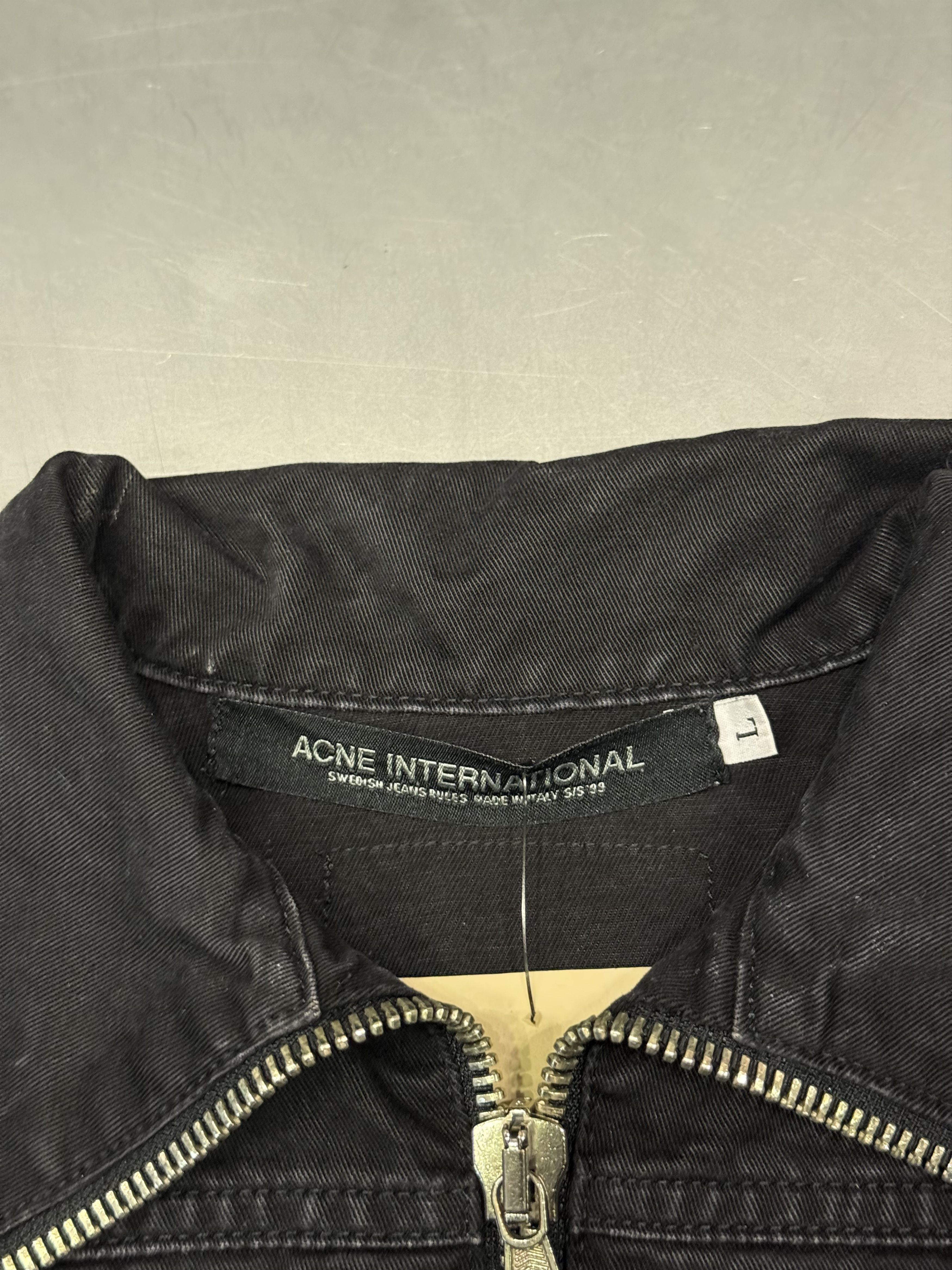 Acne Studios Vintage Acne Jeans SS1999 high collar zip up denim jakcet Size L / US 10 / IT 46 - 4 Thumbnail