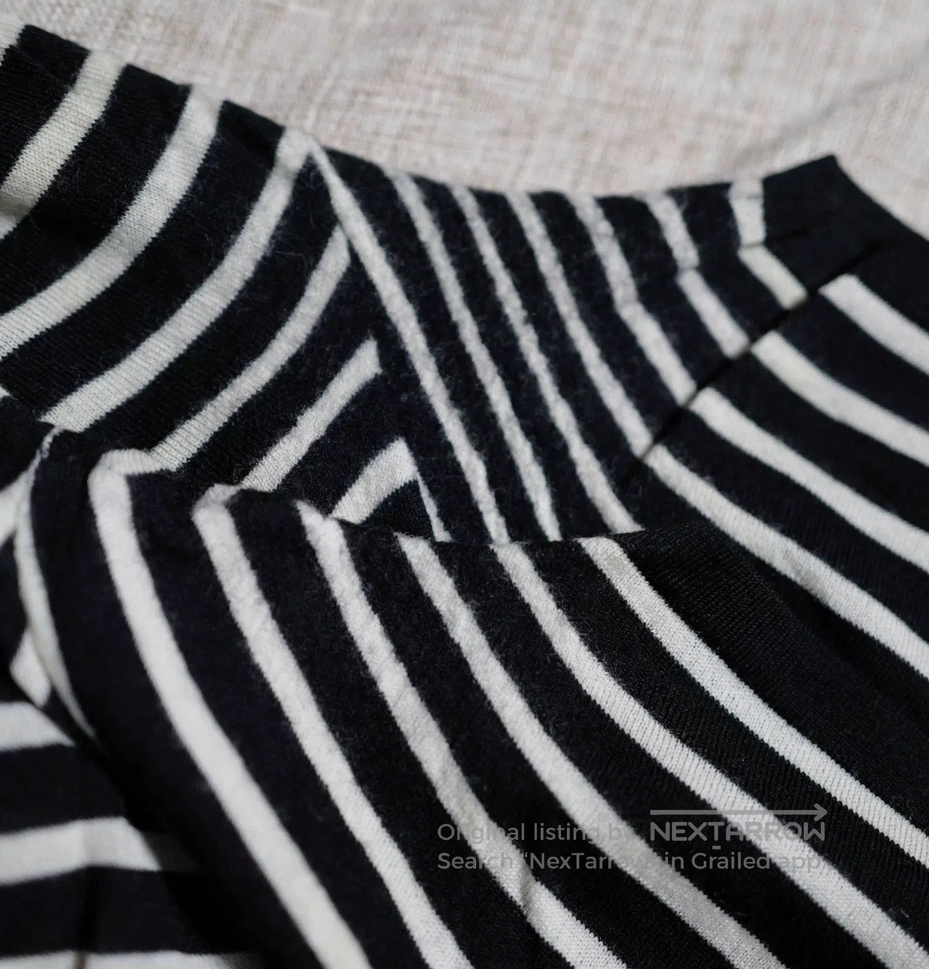 Saint Laurent Paris Saint Laurent Striped Merino Wool Pocket Tee. Size US S / EU 44-46 / 1 - 5 Thumbnail