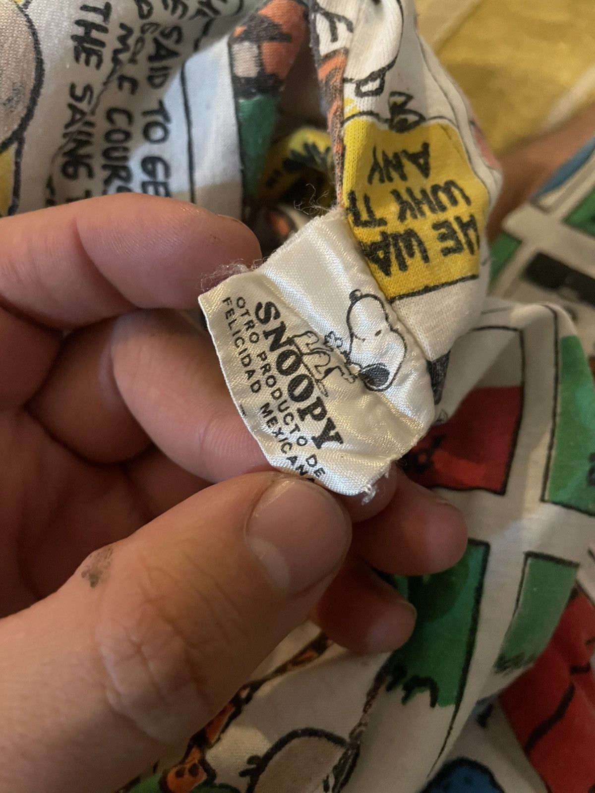 Peanuts Vintage 1965 peanuts Hoodie without cap double sided Size US L / EU 52-54 / 3 - 7 Thumbnail