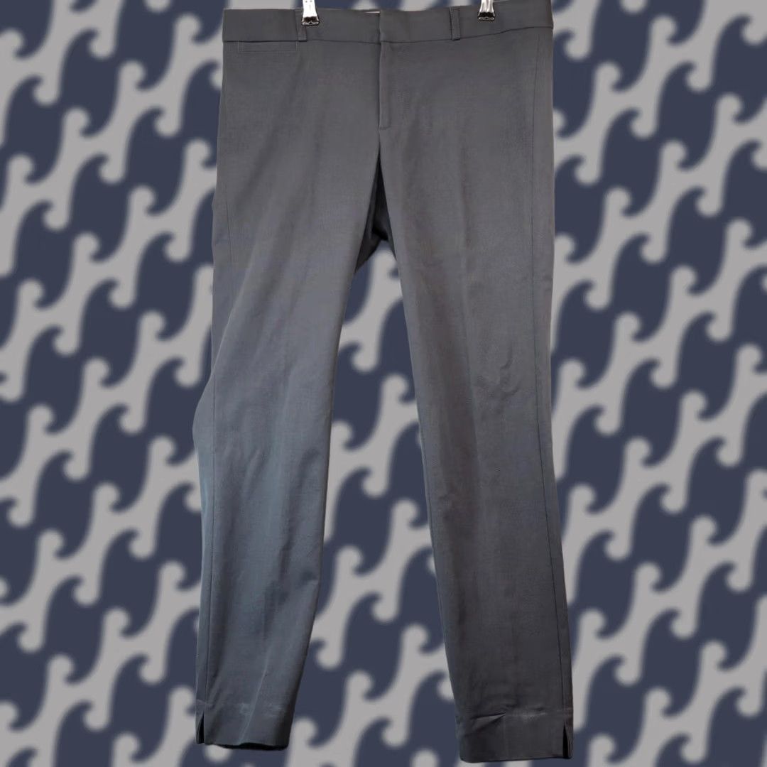 Banana Republic Banana Republic Sloan Dress Pants Gray Mid Rise Womens 8 Pants Skinny Plaid Cotton Blend Machine Washable Size 30" / US 8 / IT 44 - 1 Thumbnail