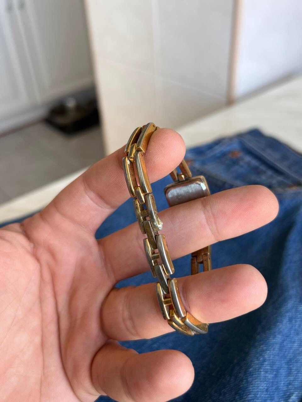 Japanese Brand × Vintage Vintage chain link beautiful watch 00s Japanese bracelet Size ONE SIZE - 4 Thumbnail