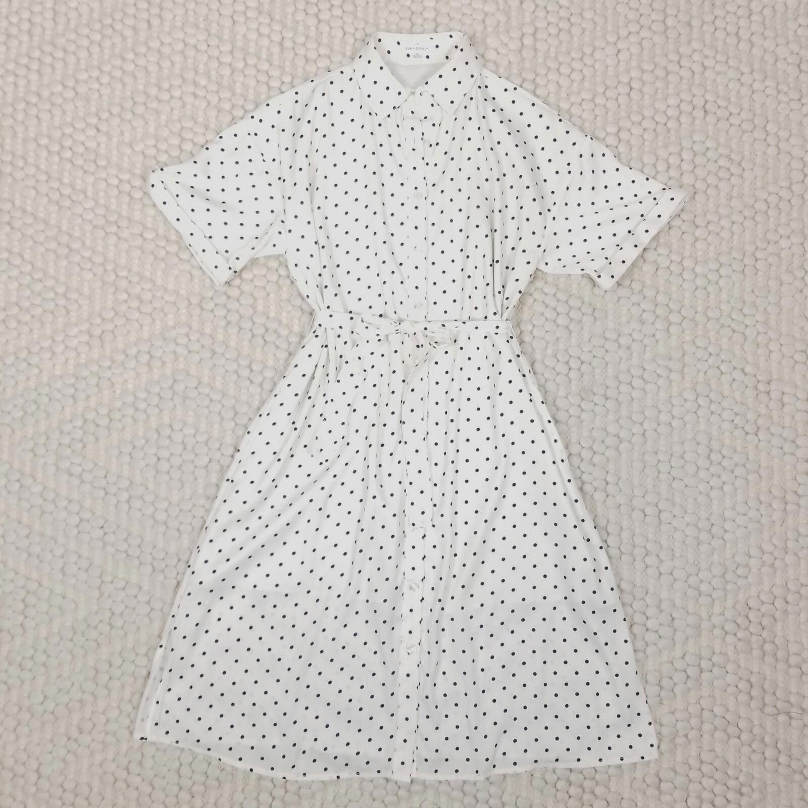 Other Summersalt The Do-It-All Shirtdress Polka Dot Sz Extra Small Size XS / US 0-2 / IT 36-38 - 6 Thumbnail