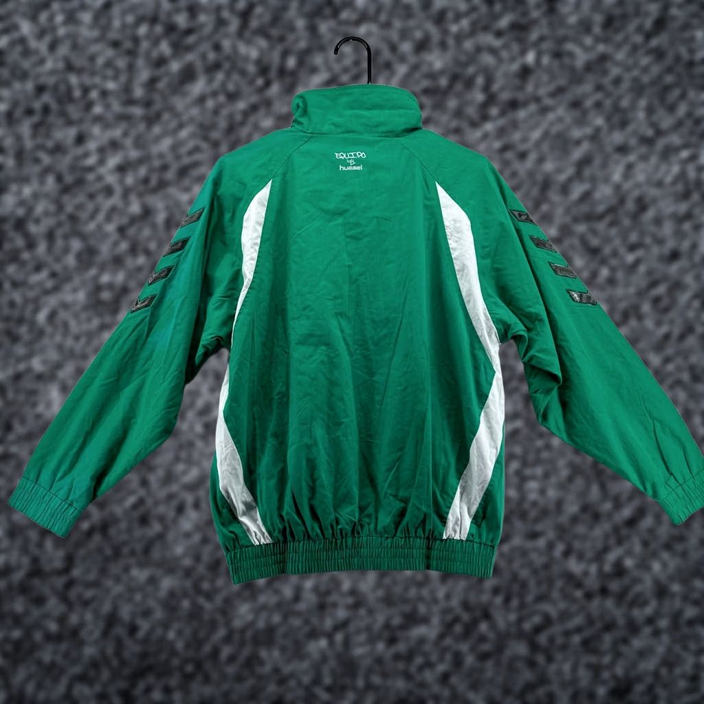 Hummel Hummel Track Jacket Green Men's XL Long Sleeve Full Zip Pockets XL Green Track Jacket Soccer Winter Pockets Mens XL Size US XL / EU 56 / 4 - 1 Thumbnail